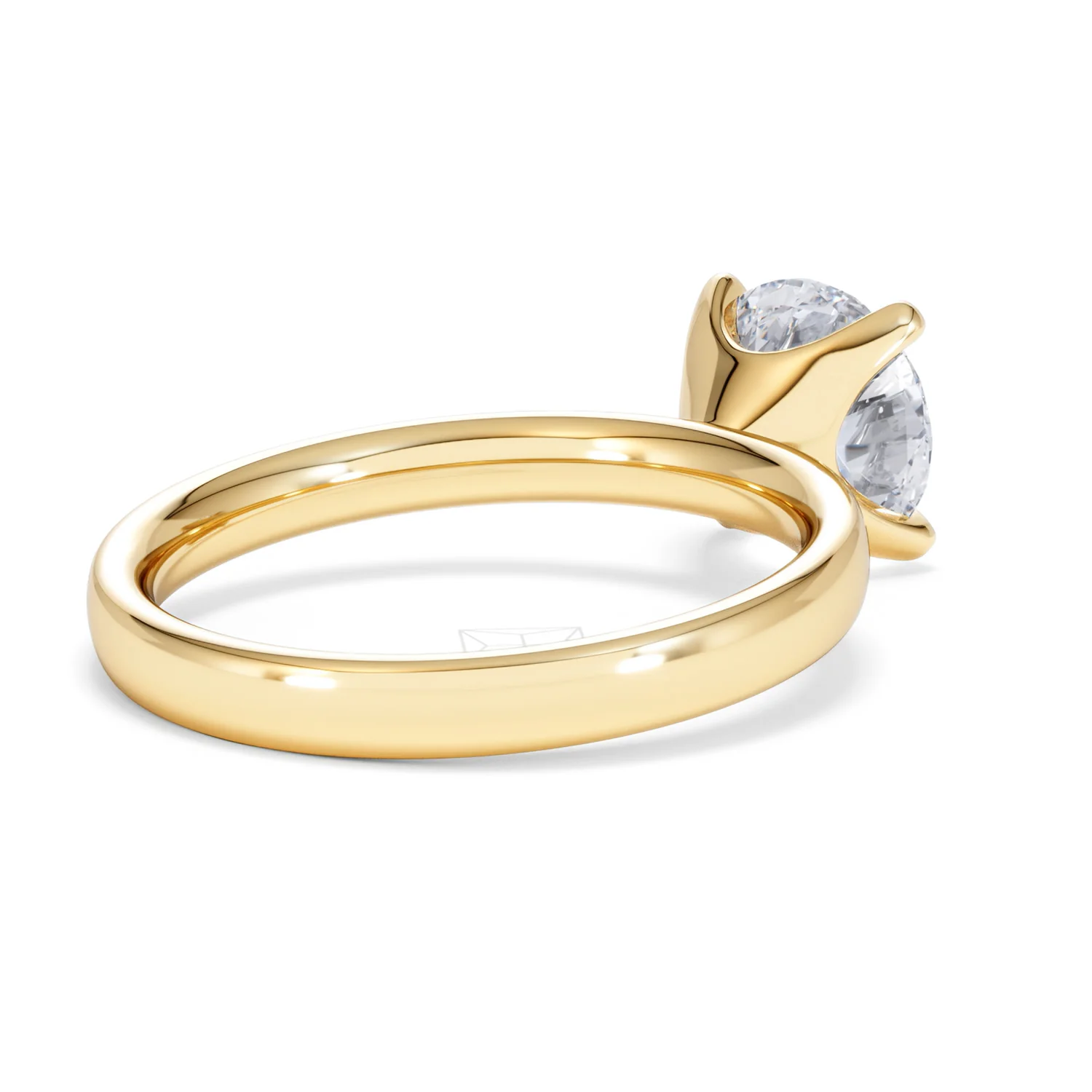 Origin 2.00ct Round Cut Lab Diamond Solitaire Engagement Ring in 18K Yellow Gold - Image 38