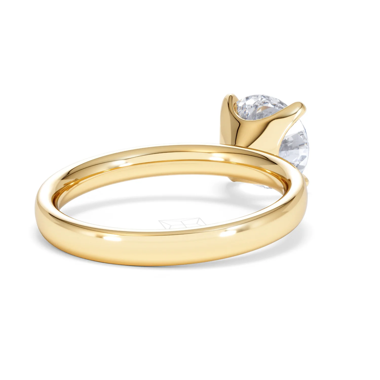Origin 2.00ct Round Cut Lab Diamond Solitaire Engagement Ring in 18K Yellow Gold - Image 40