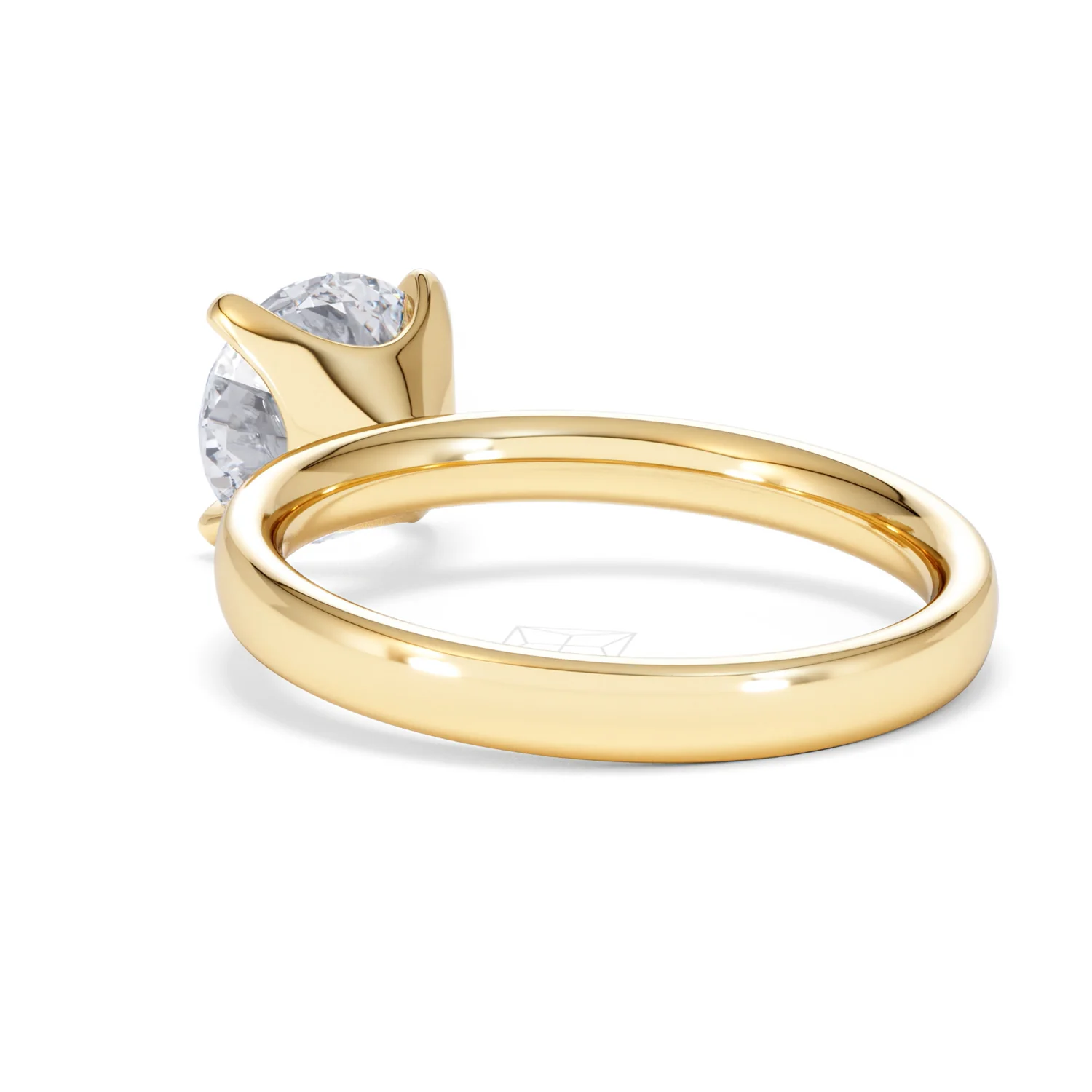 Origin 2.00ct Round Cut Lab Diamond Solitaire Engagement Ring in 18K Yellow Gold - Image 54