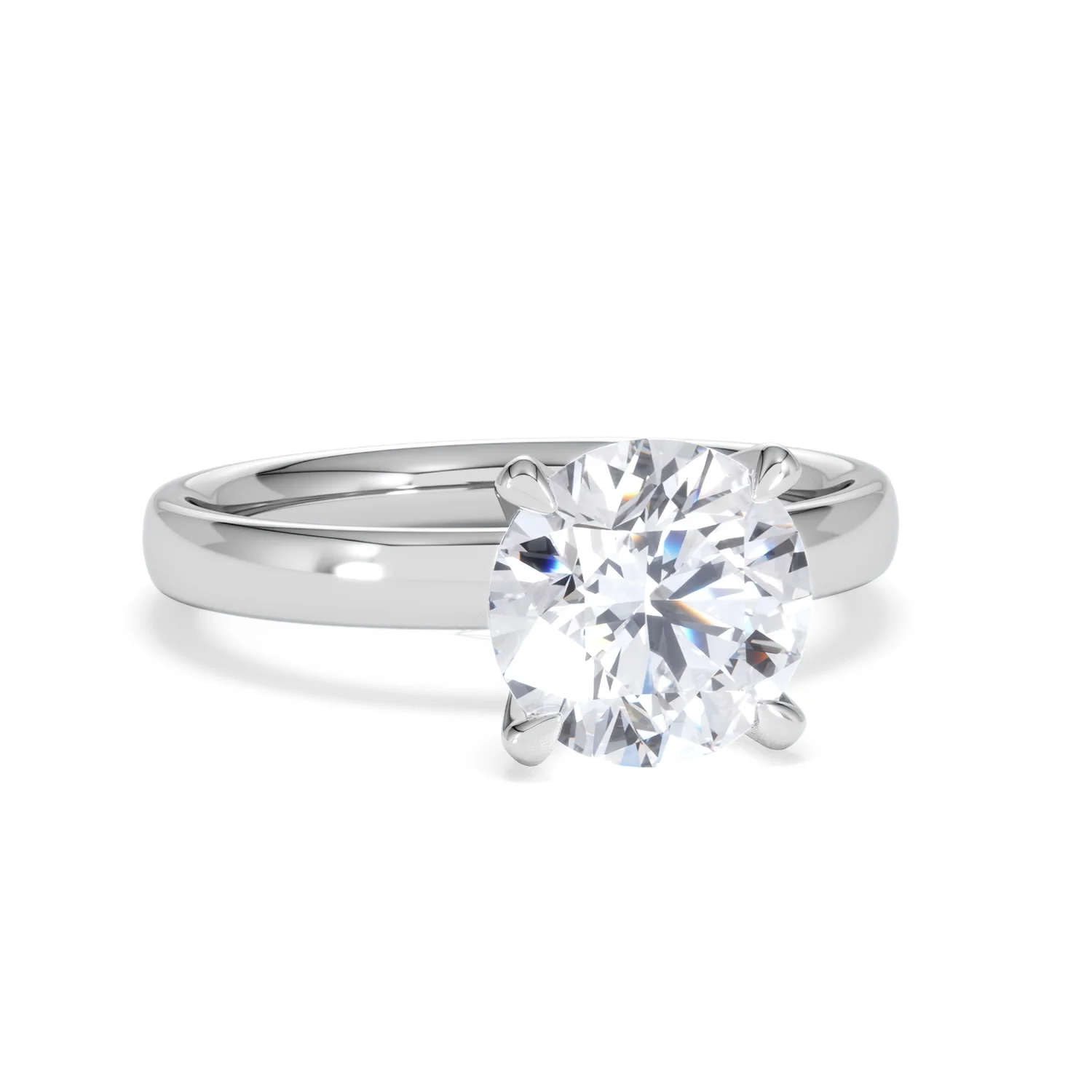 Origin 2.00ct Round Cut Lab Diamond Solitaire Engagement Ring in Platinum - Image 10