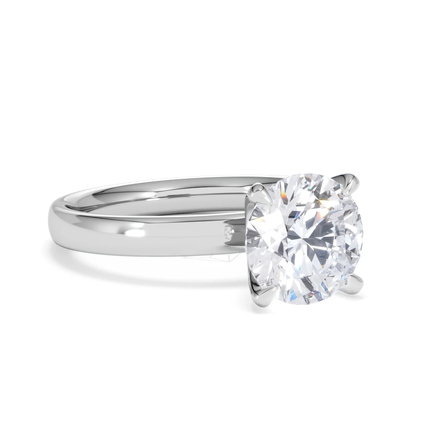 Origin 2.00ct Round Cut Lab Diamond Solitaire Engagement Ring in Platinum - Image 13