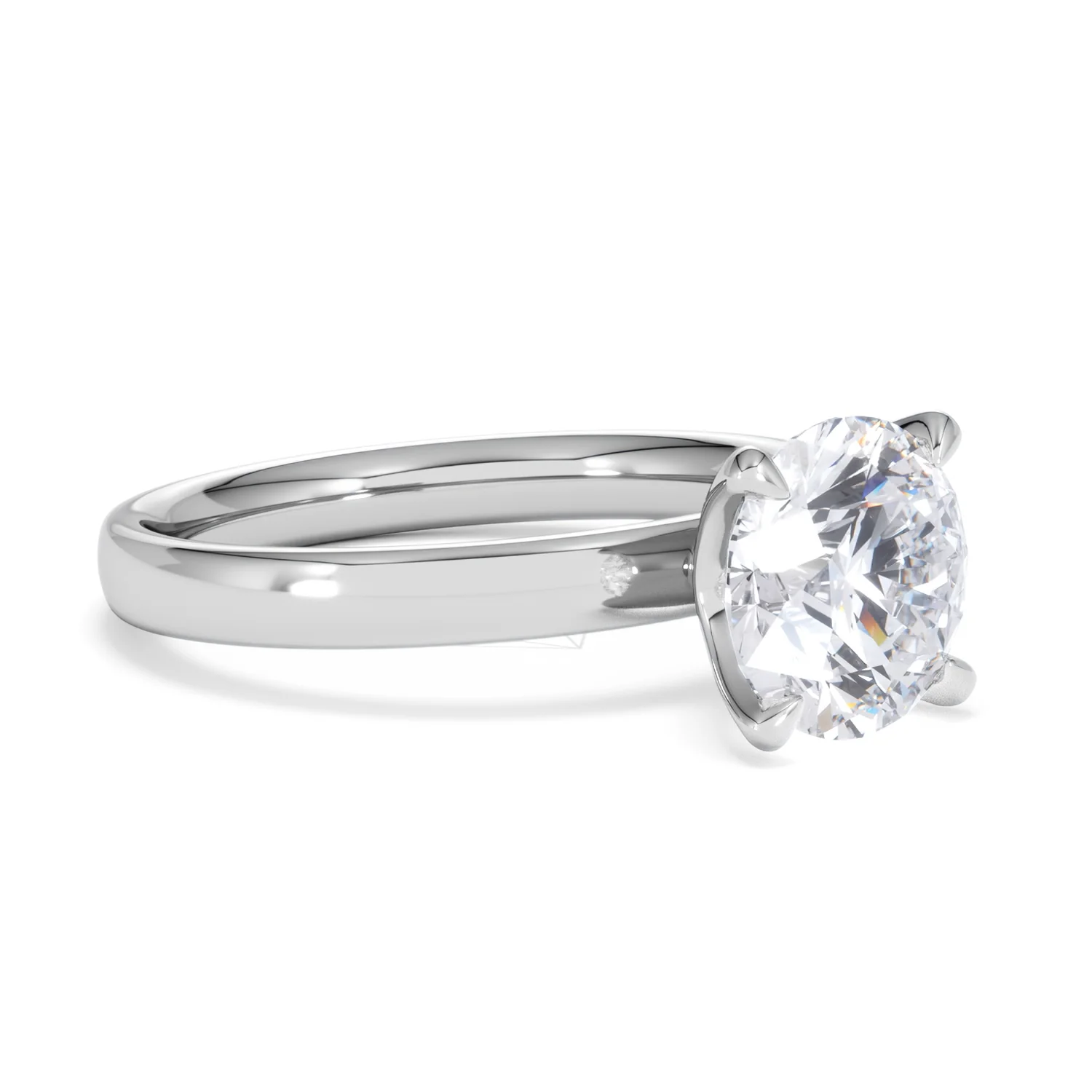 Origin 2.00ct Round Cut Lab Diamond Solitaire Engagement Ring in Platinum - Image 16