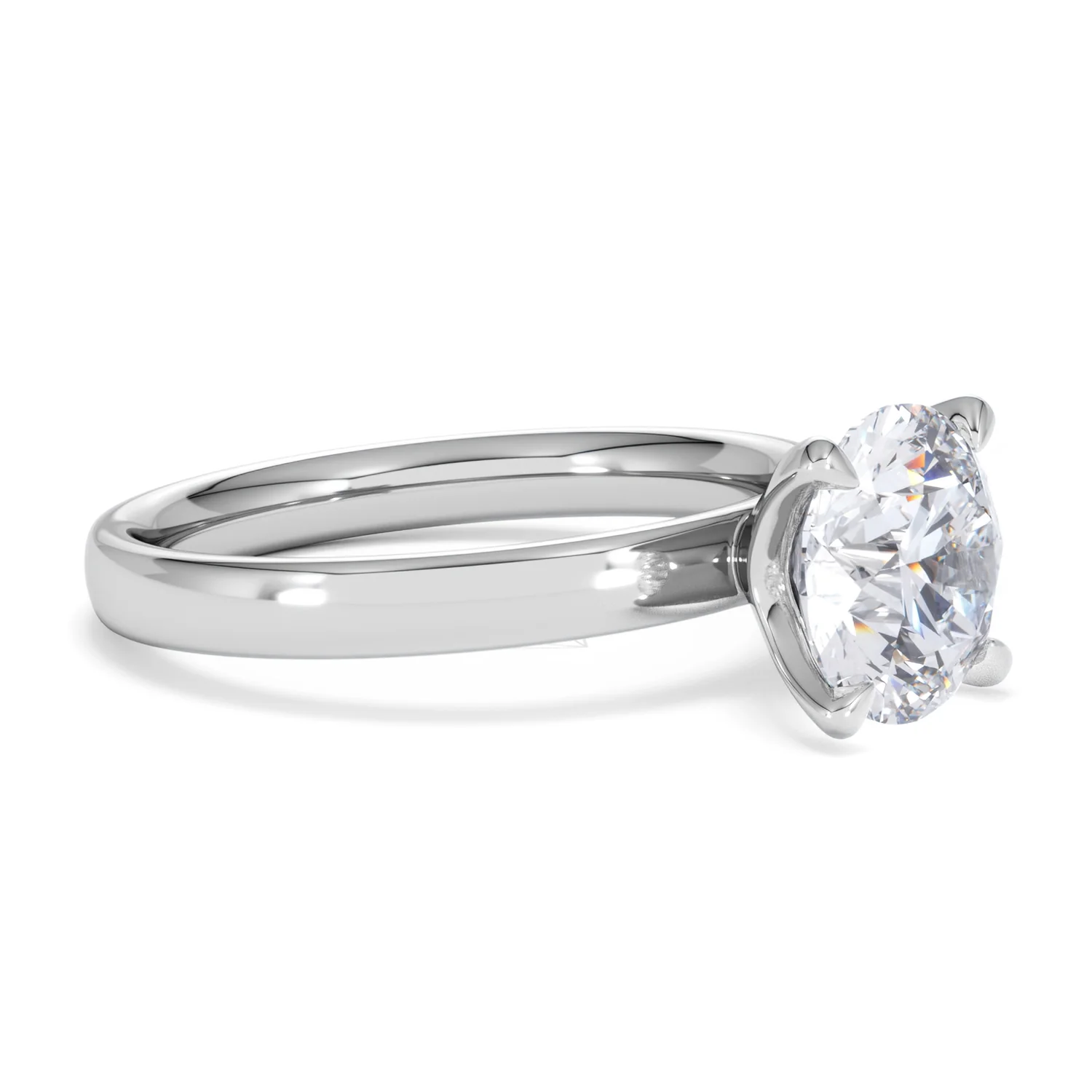 Origin 2.00ct Round Cut Lab Diamond Solitaire Engagement Ring in Platinum - Image 18