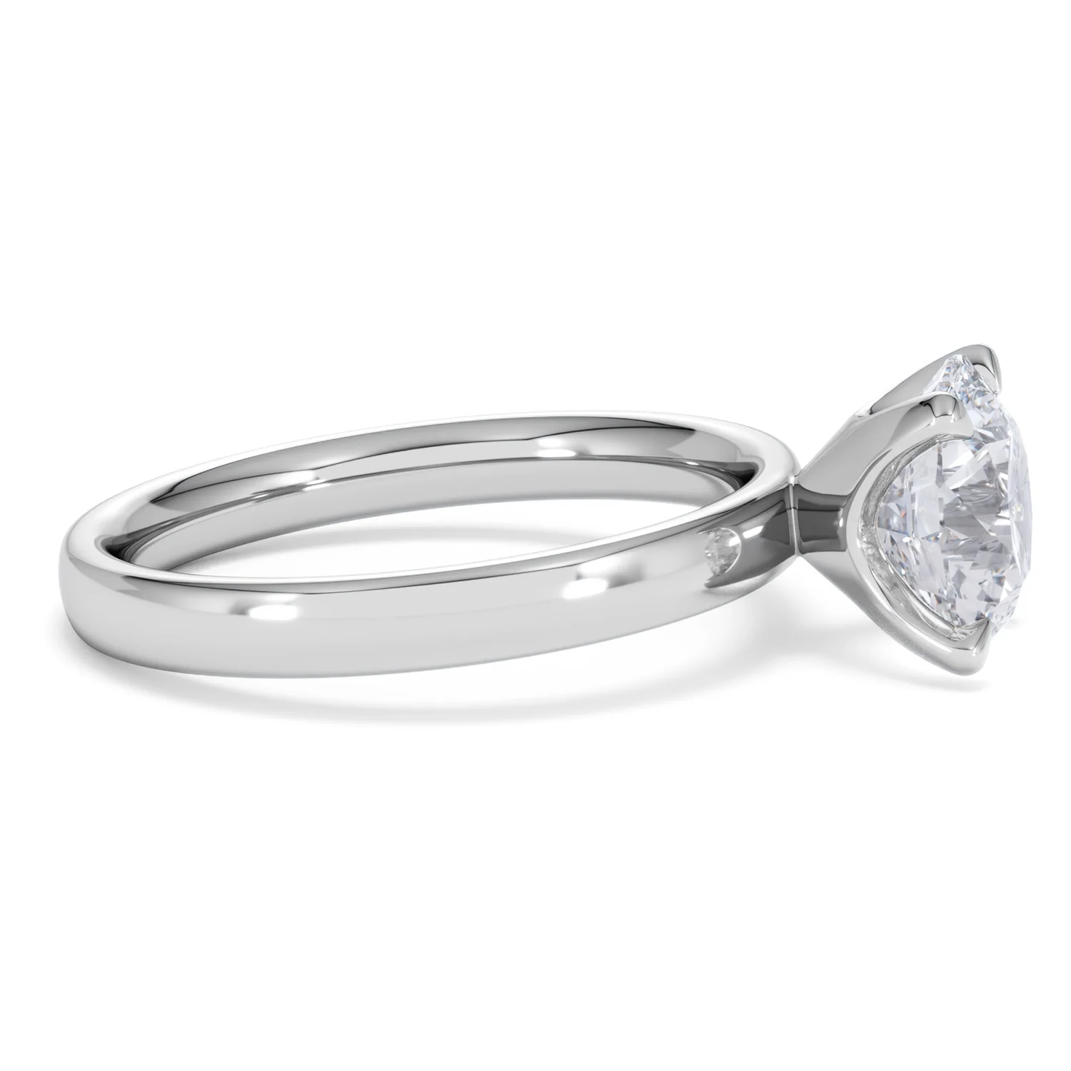 Origin 2.00ct Round Cut Lab Diamond Solitaire Engagement Ring in Platinum - Image 24