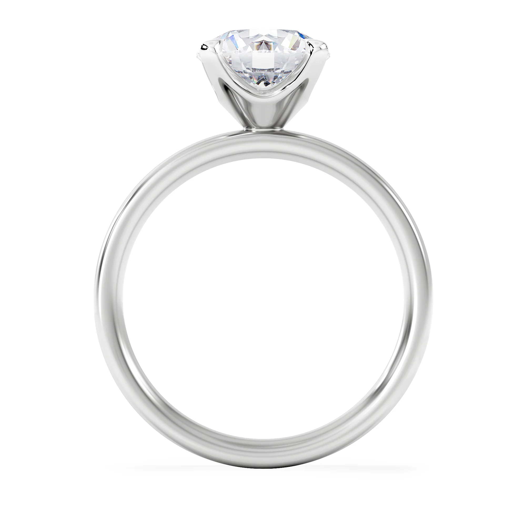 Origin 2.00ct Round Cut Lab Diamond Solitaire Engagement Ring in Platinum - Image 3