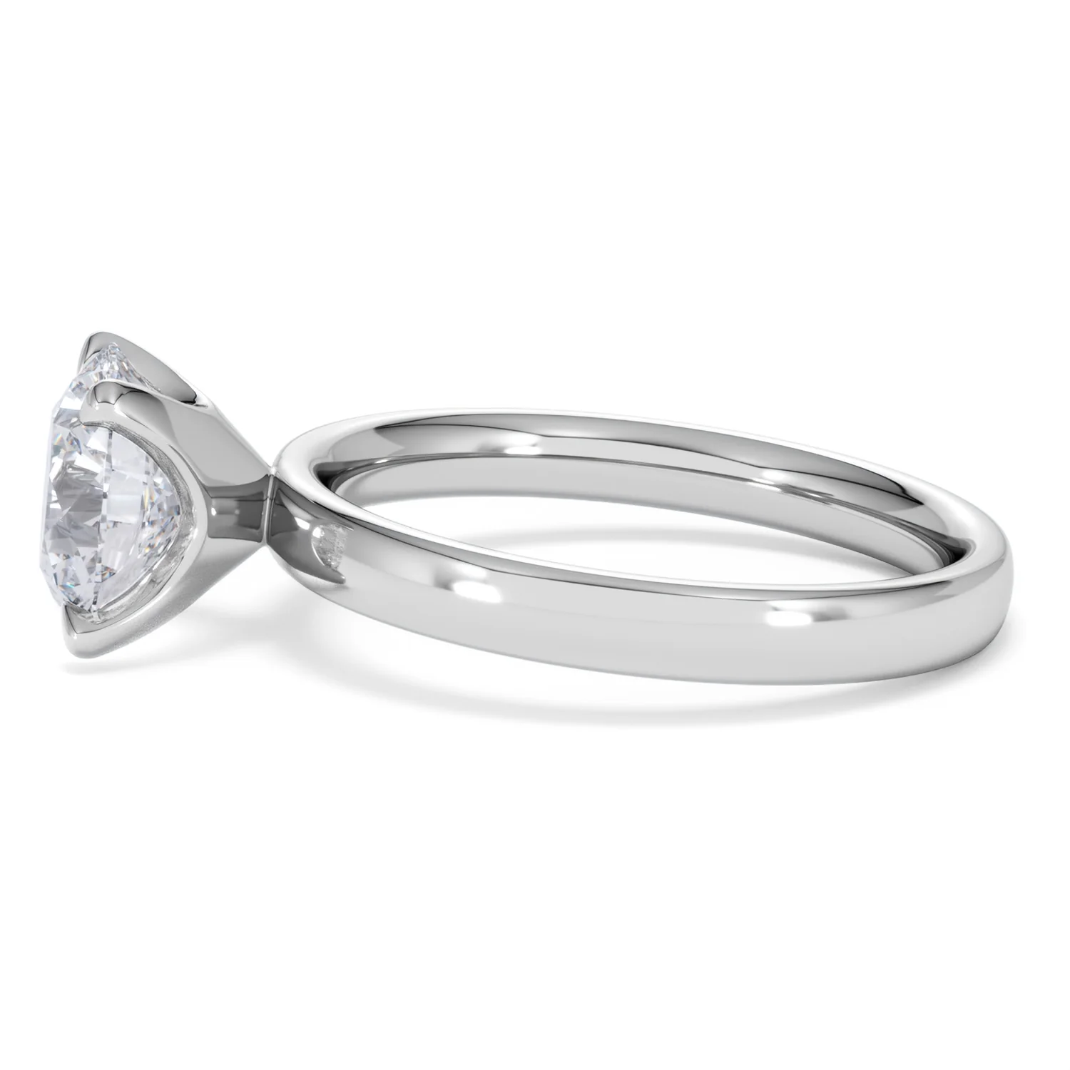 Origin 2.00ct Round Cut Lab Diamond Solitaire Engagement Ring in Platinum - Image 68