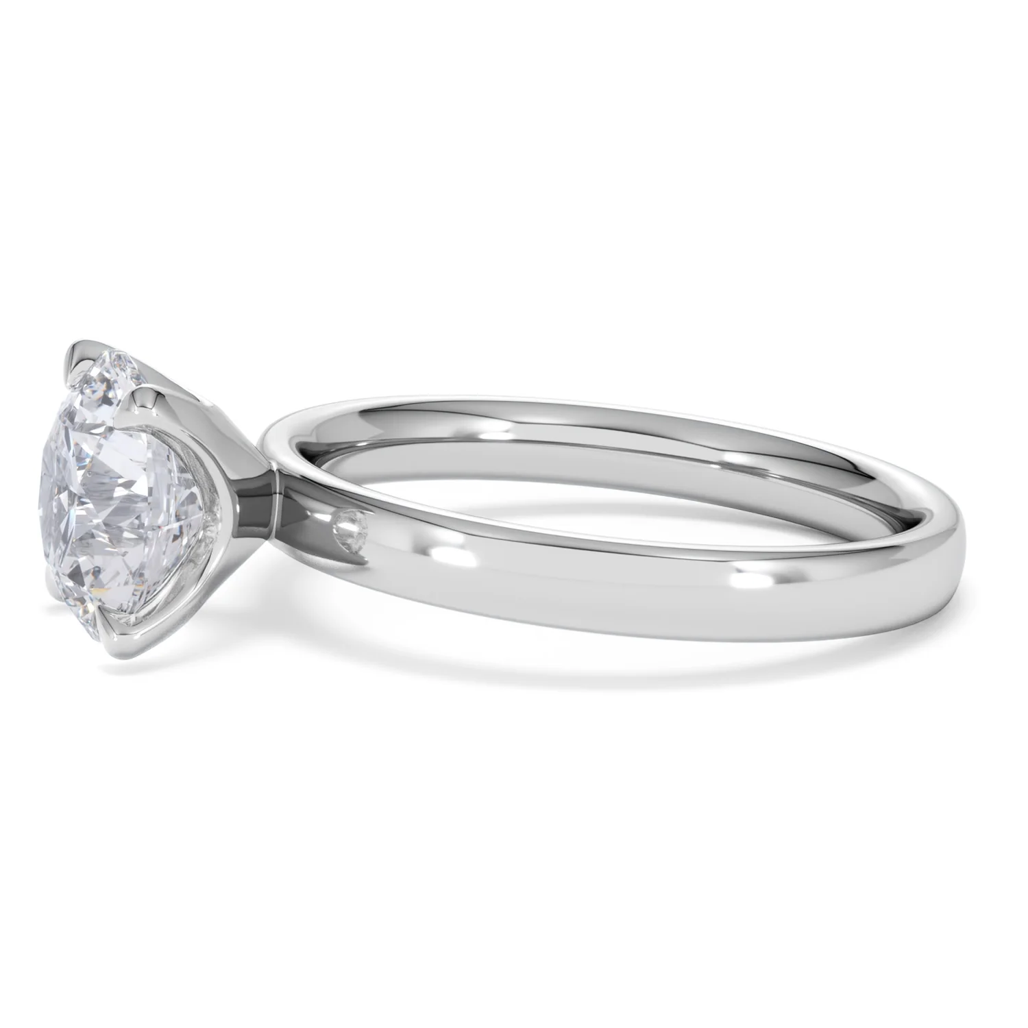 Origin 2.00ct Round Cut Lab Diamond Solitaire Engagement Ring in Platinum - Image 71
