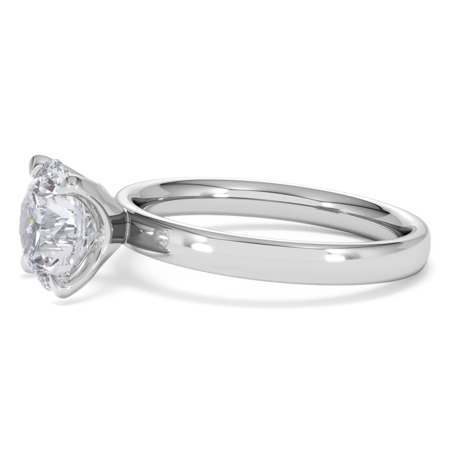 Origin 2.00ct Round Cut Lab Diamond Solitaire Engagement Ring in Platinum - Image 72