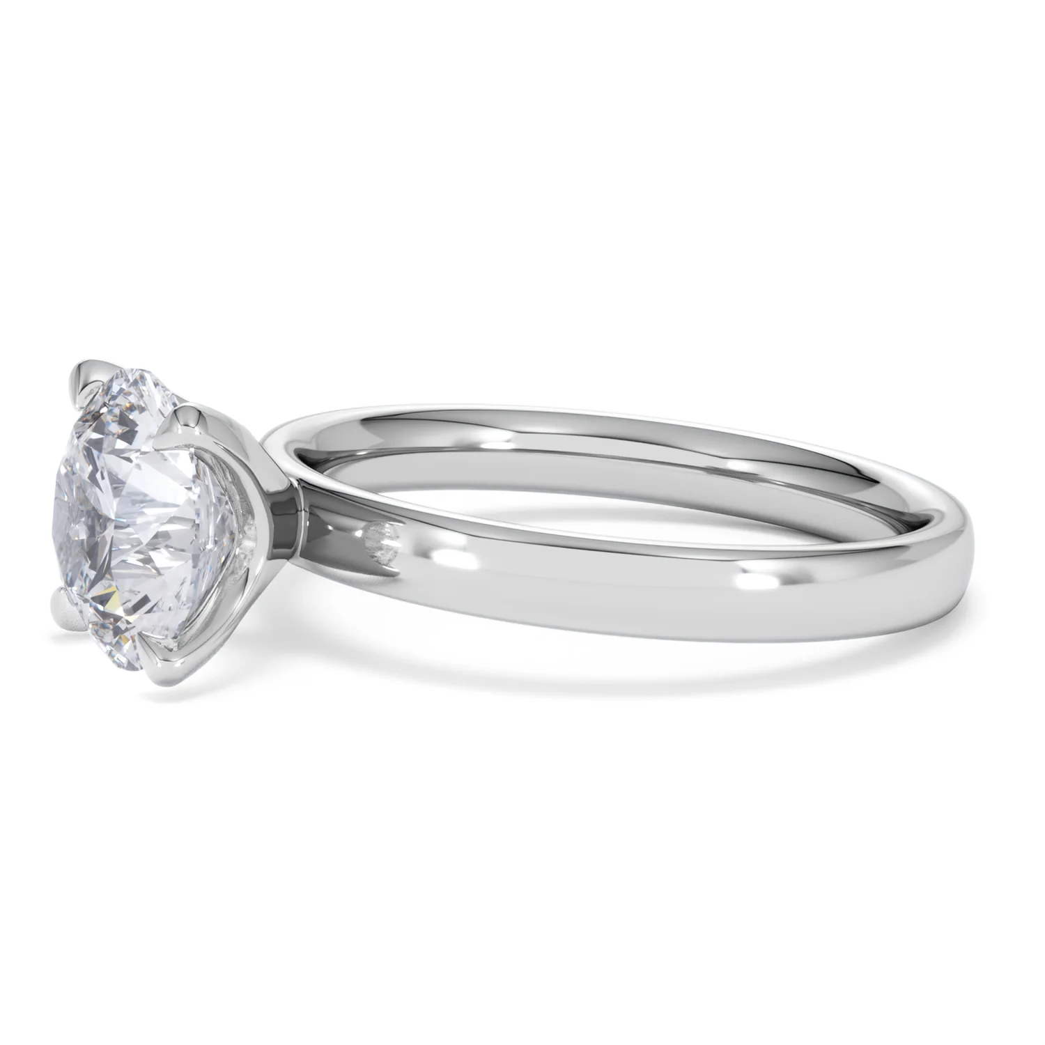 Origin 2.00ct Round Cut Lab Diamond Solitaire Engagement Ring in Platinum - Image 73