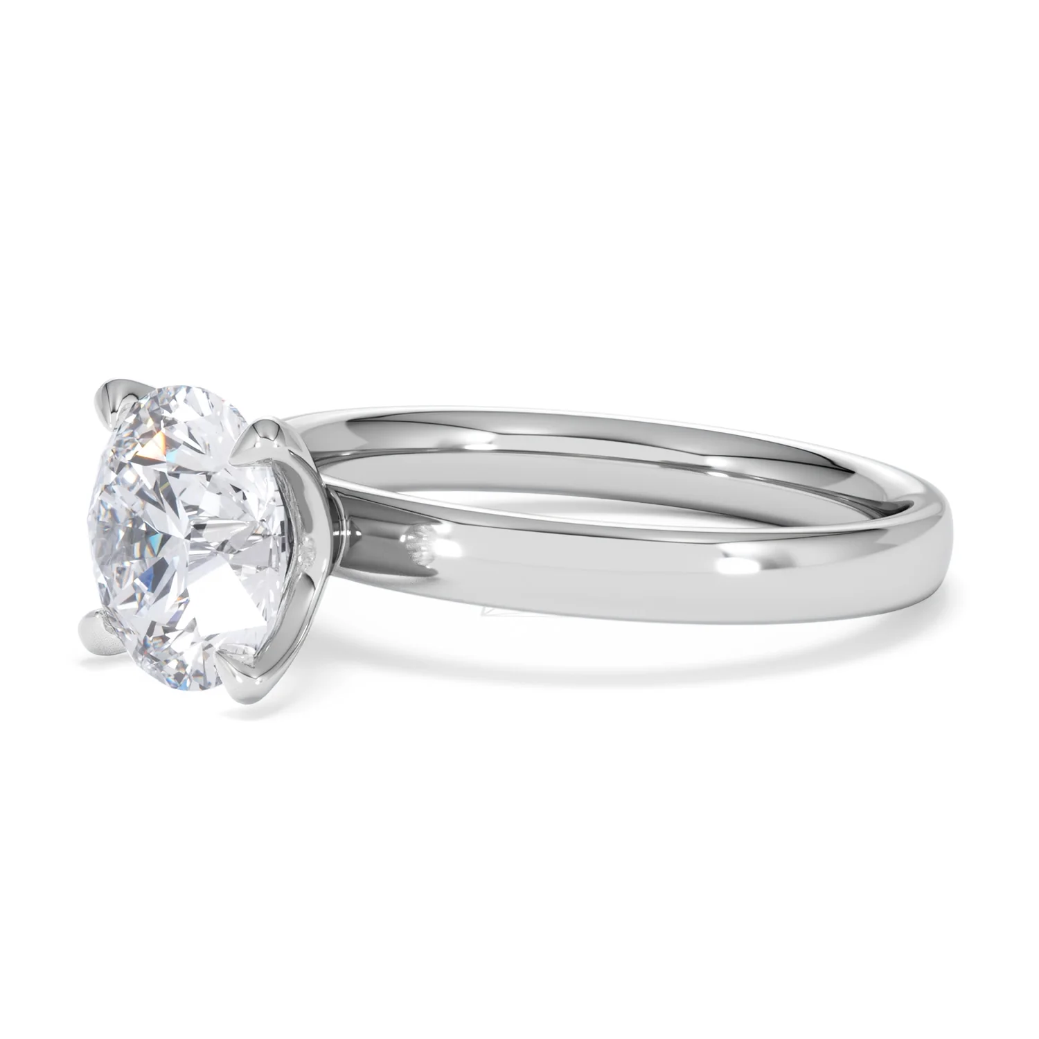 Origin 2.00ct Round Cut Lab Diamond Solitaire Engagement Ring in Platinum - Image 76