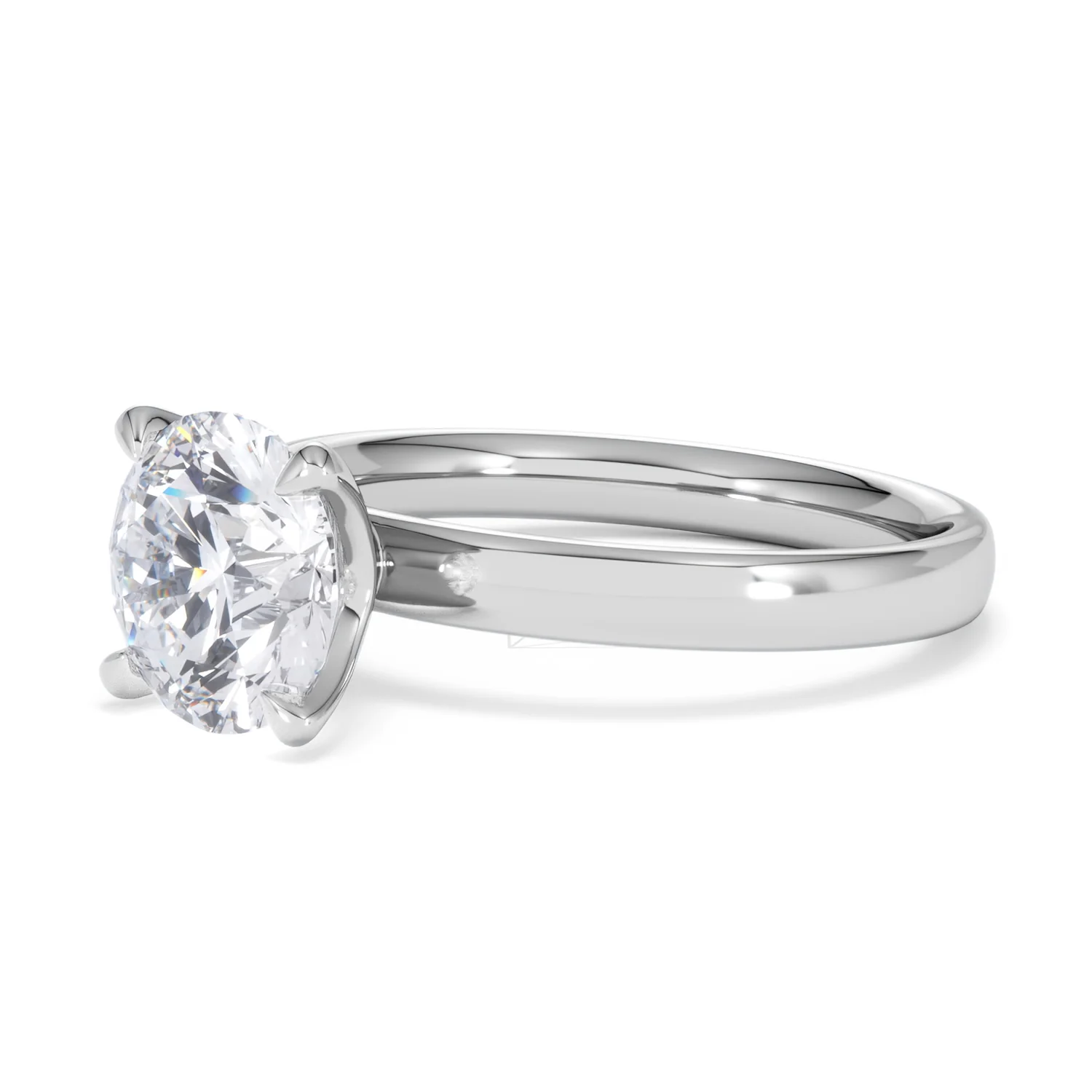 Origin 2.00ct Round Cut Lab Diamond Solitaire Engagement Ring in Platinum - Image 77