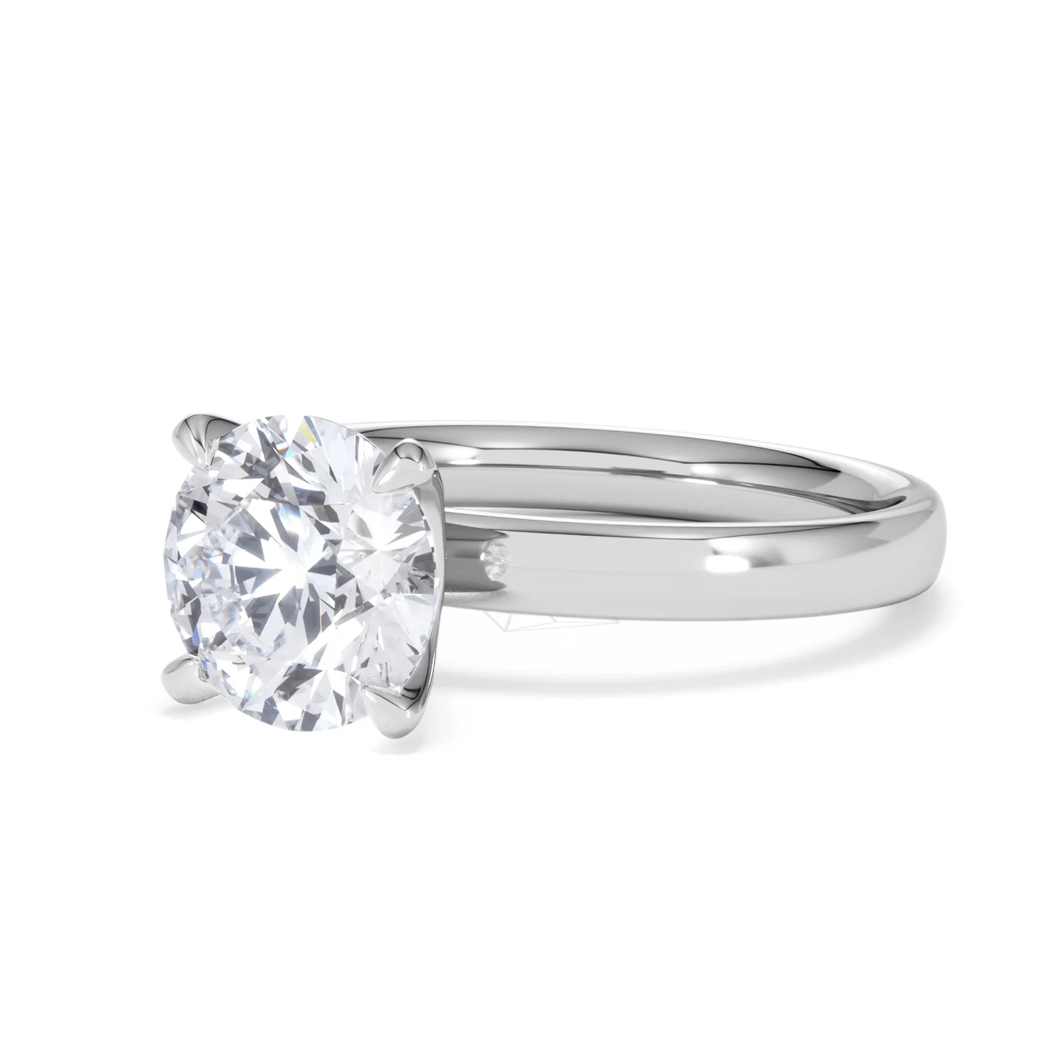 Origin 2.00ct Round Cut Lab Diamond Solitaire Engagement Ring in Platinum - Image 80
