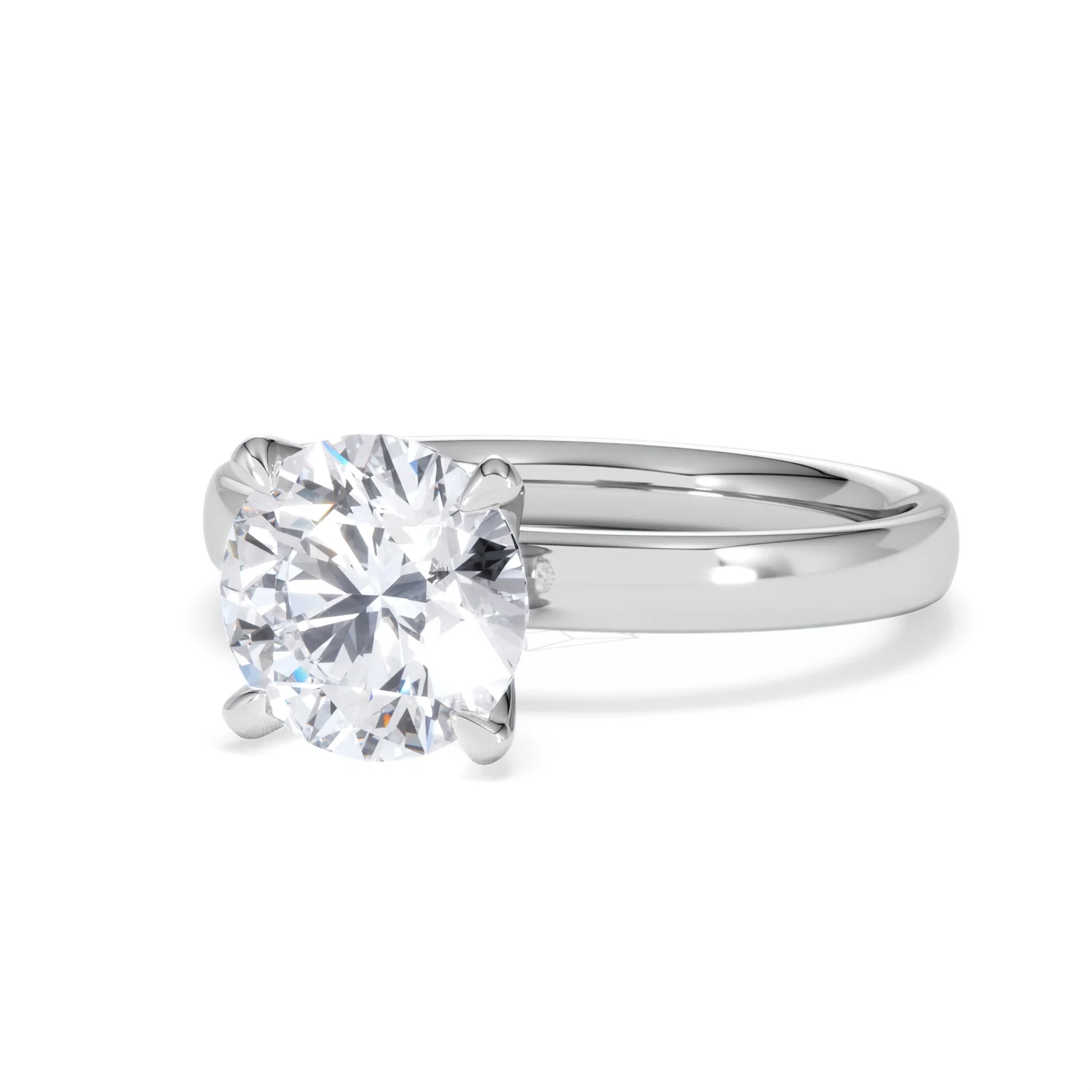 Origin 2.00ct Round Cut Lab Diamond Solitaire Engagement Ring in Platinum - Image 82