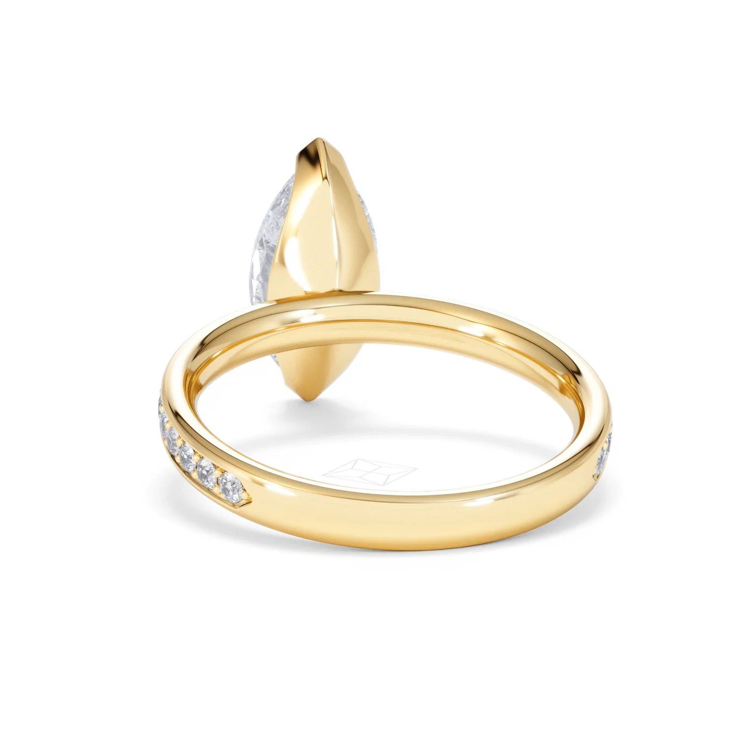 Origin 2.25ct Marquise Cut Lab Diamond Solitaire Engagement Ring with Side Stones in 18K Yellow Gold - Image 50