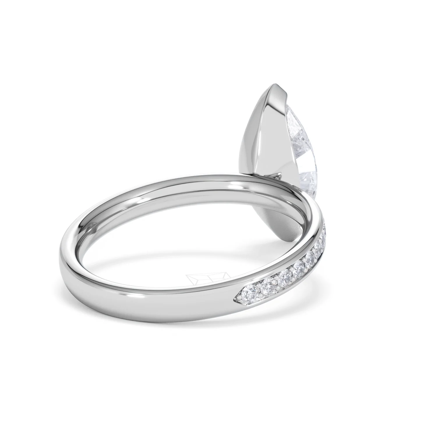 Origin 2.25ct Marquise Cut Lab Diamond Solitaire Engagement Ring with Side Stones in Platinum - Image 40