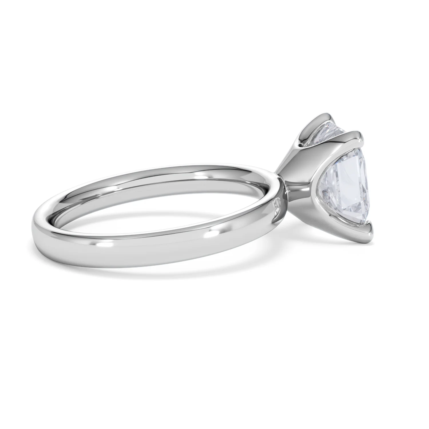 Origin 3.00ct Asscher Cut Lab Diamond Solitaire Engagement Ring in 18K White Gold - Image 30