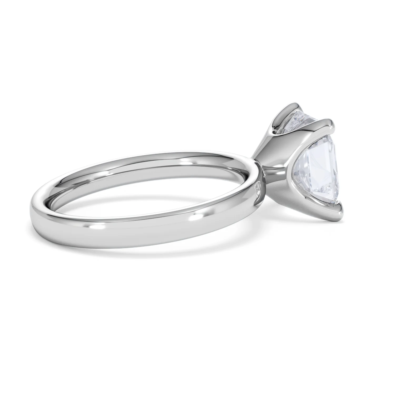 Origin 3.00ct Asscher Cut Lab Diamond Solitaire Engagement Ring in 18K White Gold - Image 31