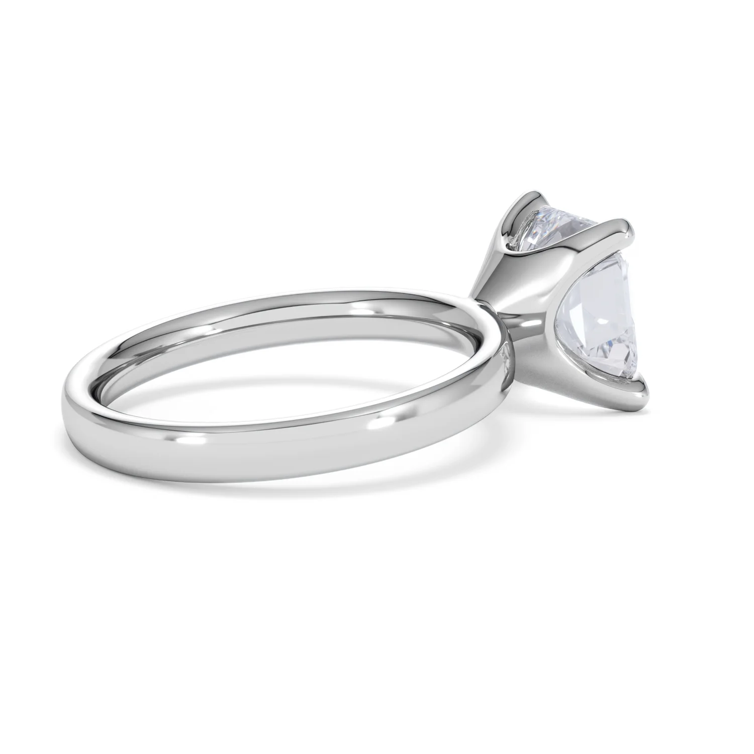Origin 3.00ct Asscher Cut Lab Diamond Solitaire Engagement Ring in 18K White Gold - Image 33