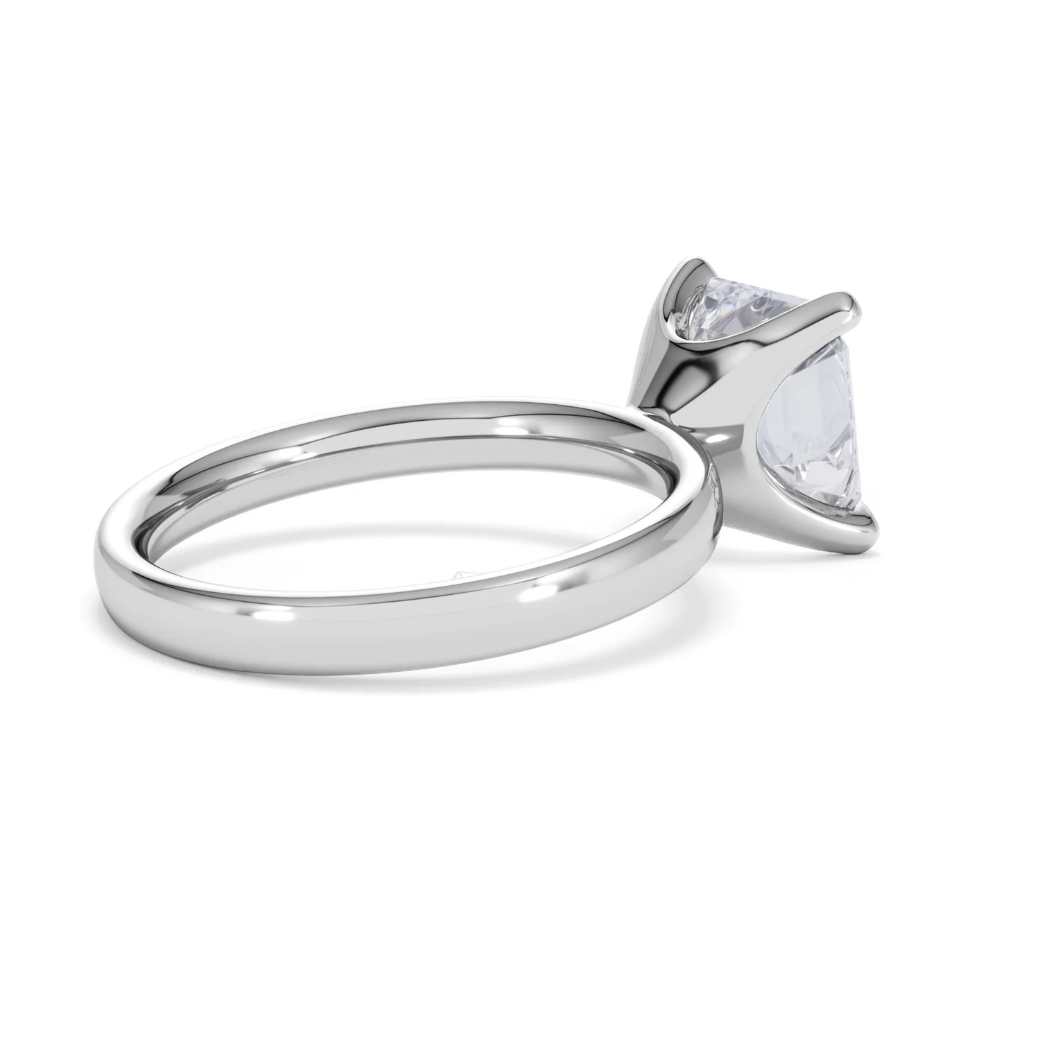 Origin 3.00ct Asscher Cut Lab Diamond Solitaire Engagement Ring in 18K White Gold - Image 35