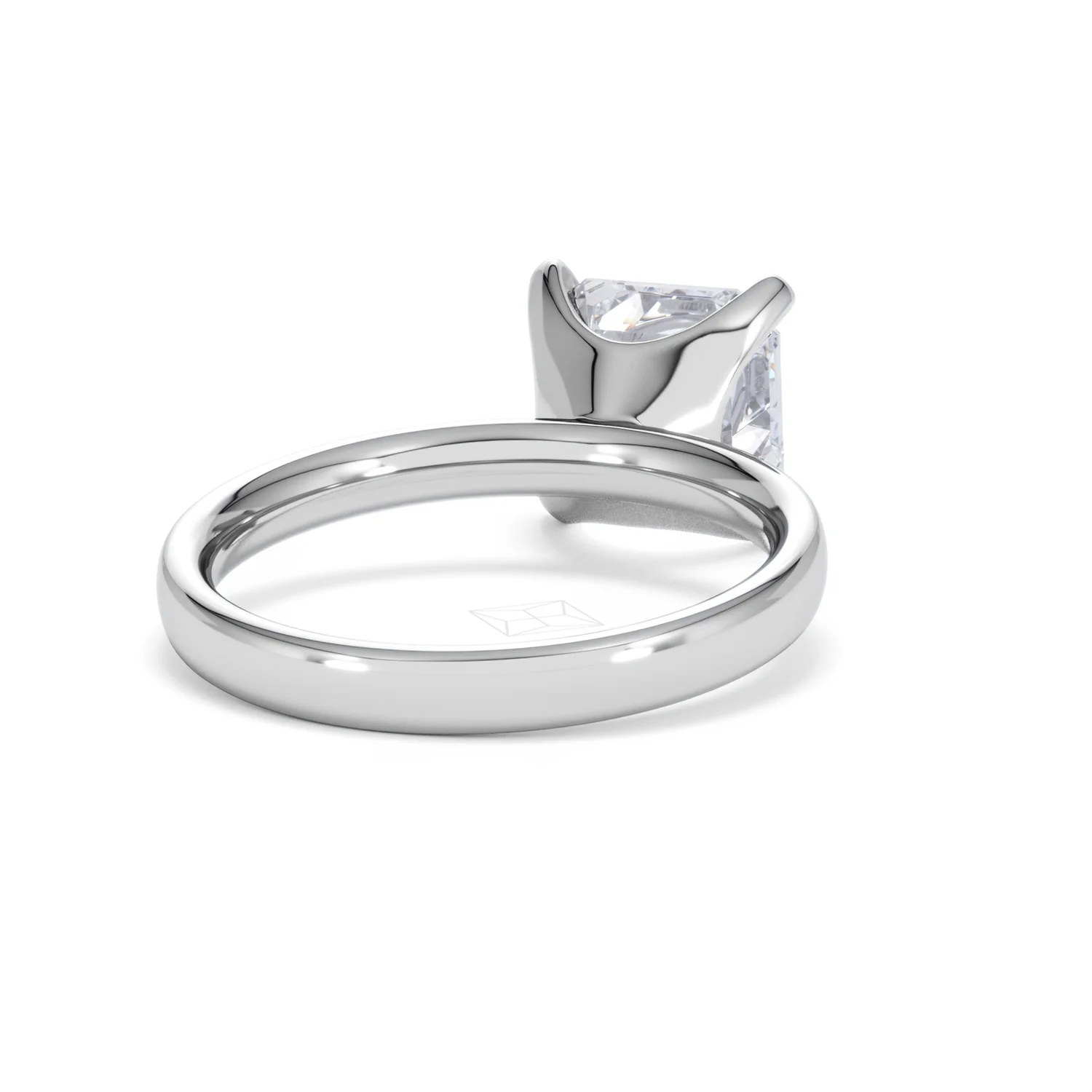 Origin 3.00ct Asscher Cut Lab Diamond Solitaire Engagement Ring in 18K White Gold - Image 42