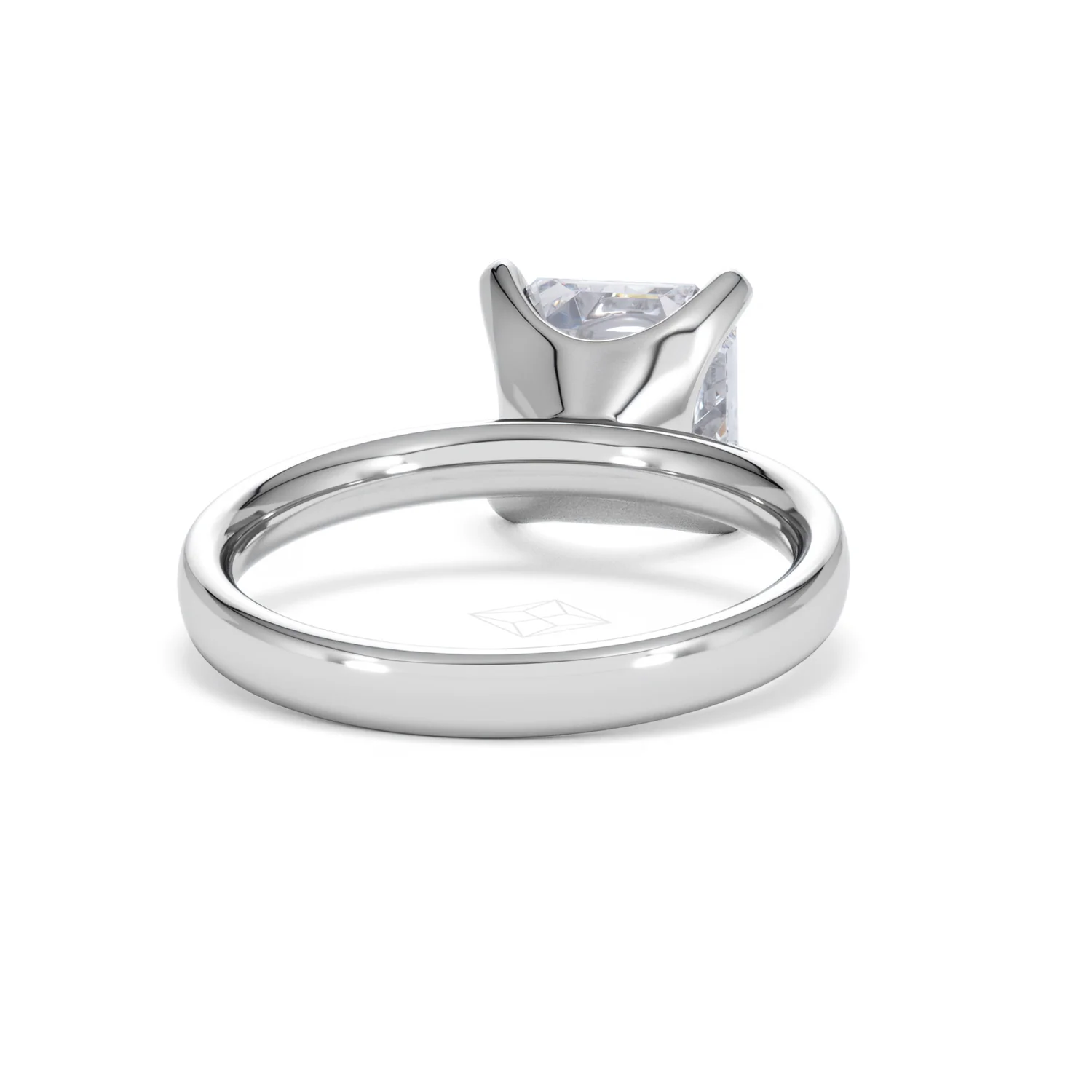 Origin 3.00ct Asscher Cut Lab Diamond Solitaire Engagement Ring in 18K White Gold - Image 44