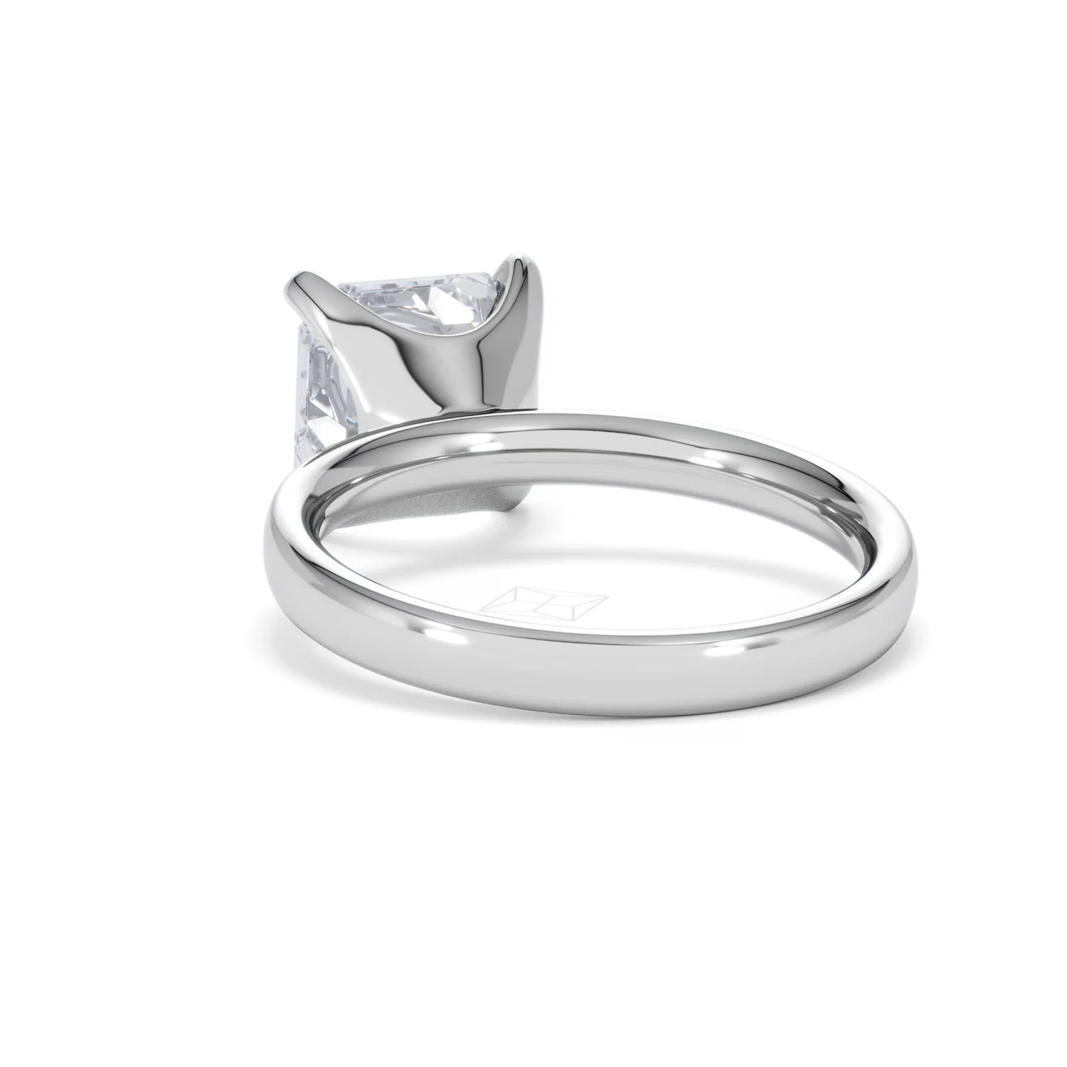 Origin 3.00ct Asscher Cut Lab Diamond Solitaire Engagement Ring in 18K White Gold - Image 52