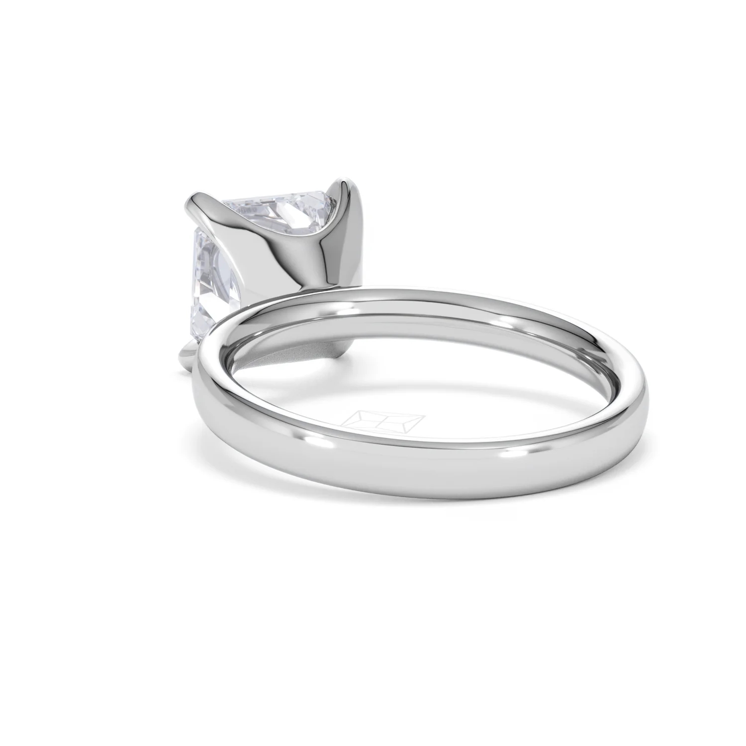 Origin 3.00ct Asscher Cut Lab Diamond Solitaire Engagement Ring in 18K White Gold - Image 53