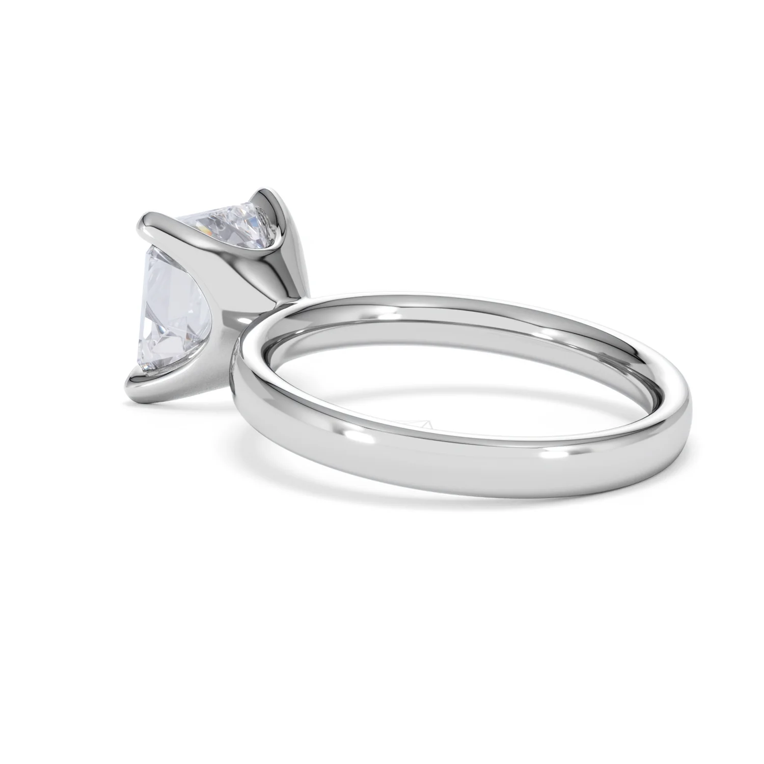 Origin 3.00ct Asscher Cut Lab Diamond Solitaire Engagement Ring in 18K White Gold - Image 58