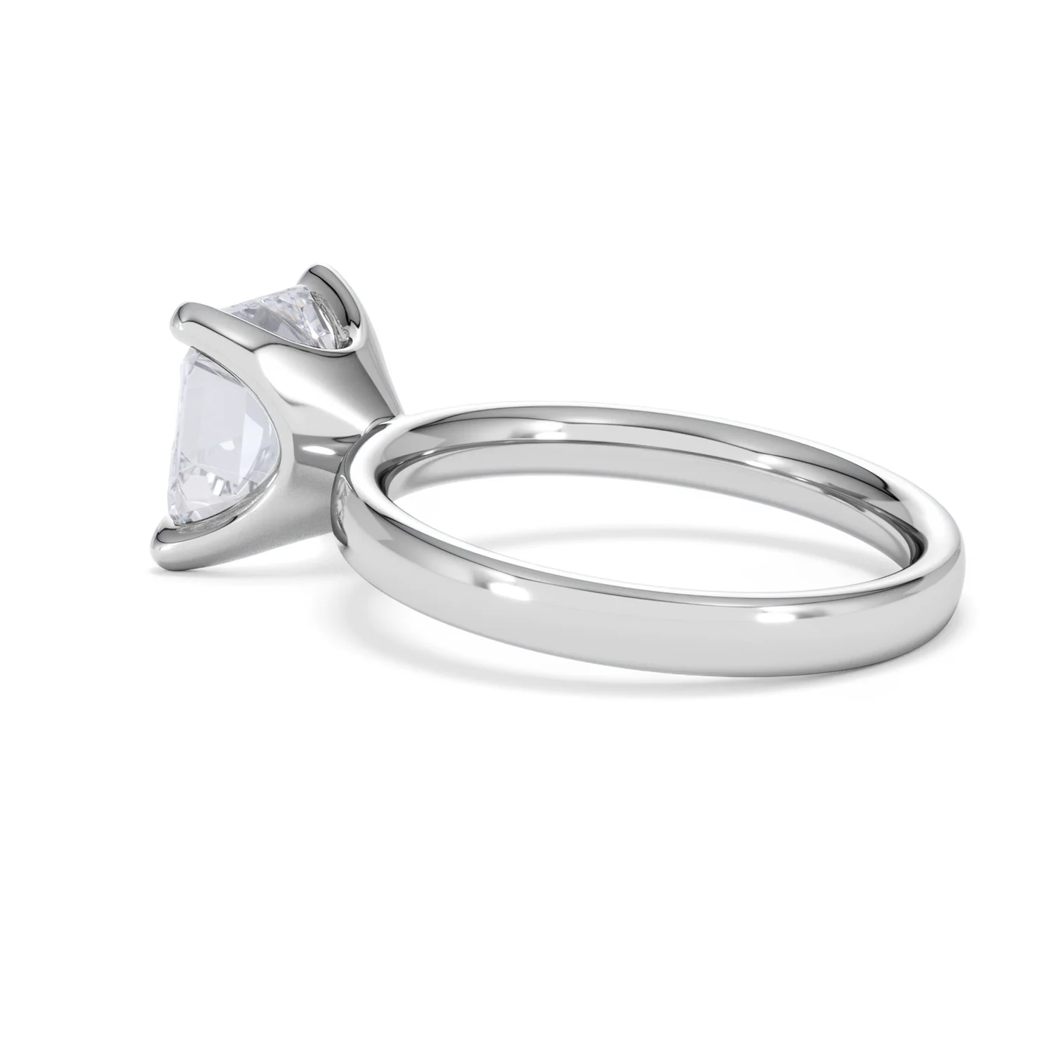 Origin 3.00ct Asscher Cut Lab Diamond Solitaire Engagement Ring in 18K White Gold - Image 60