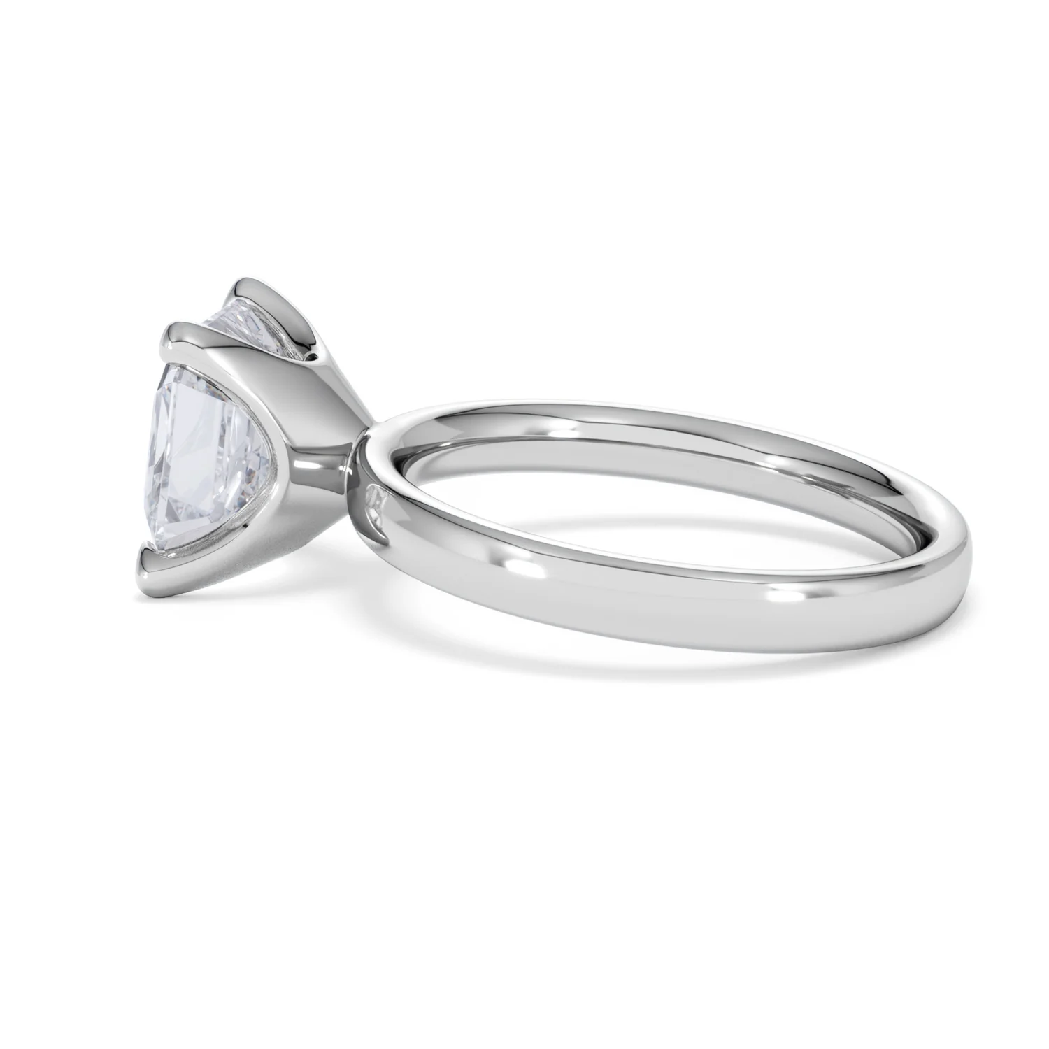 Origin 3.00ct Asscher Cut Lab Diamond Solitaire Engagement Ring in 18K White Gold - Image 64