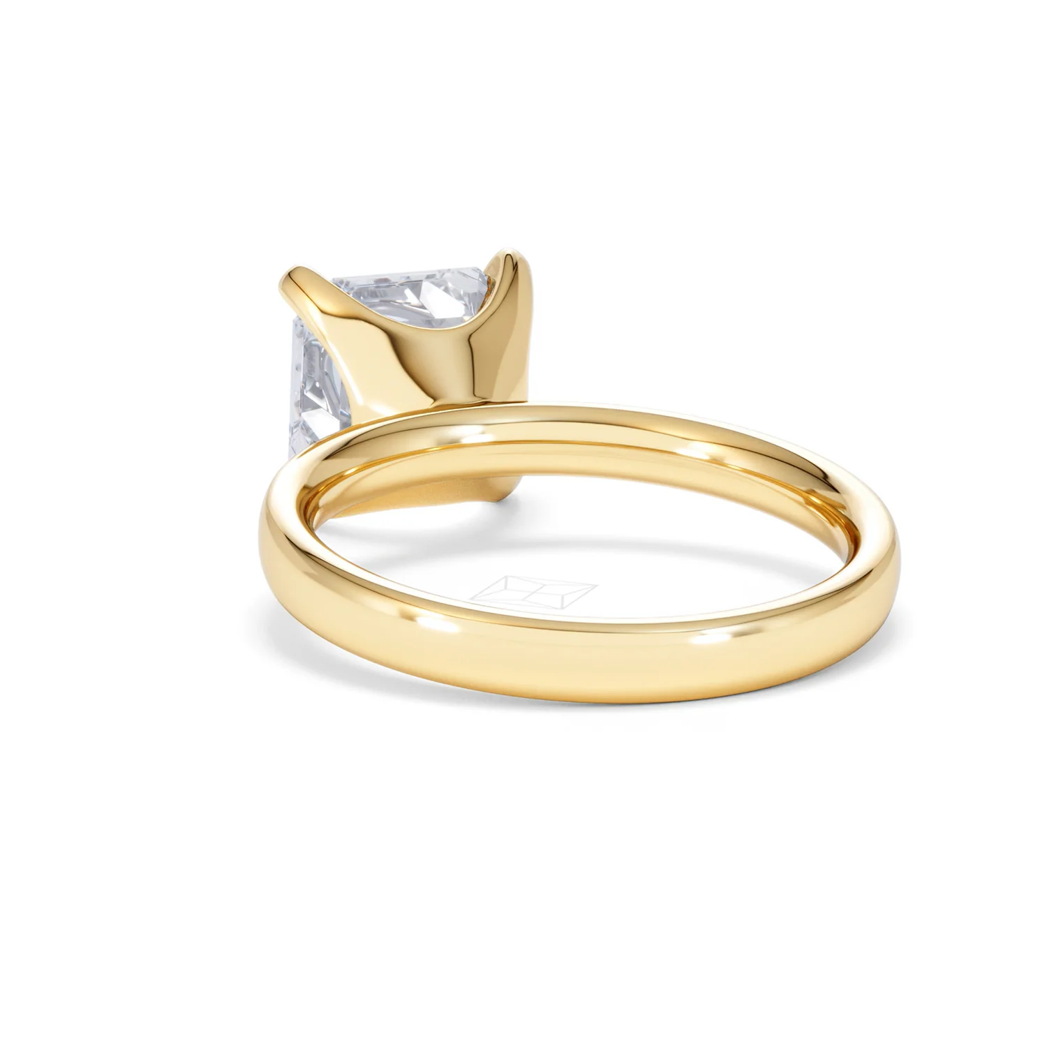 Origin 3.00ct Asscher Cut Lab Diamond Solitaire Engagement Ring in 18K Yellow Gold - Image 52