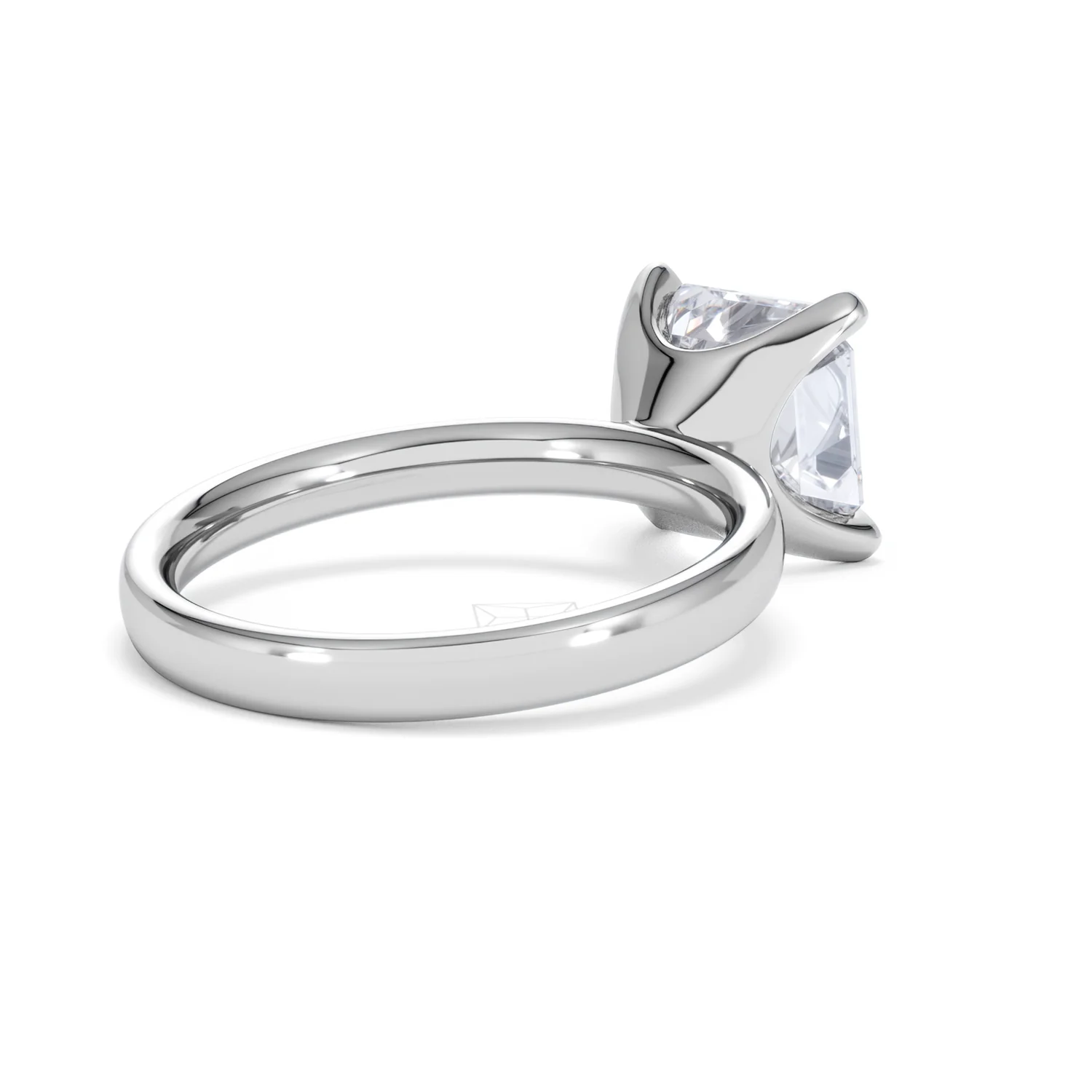 Origin 3.00ct Asscher Cut Lab Diamond Solitaire Engagement Ring in Platinum - Image 38