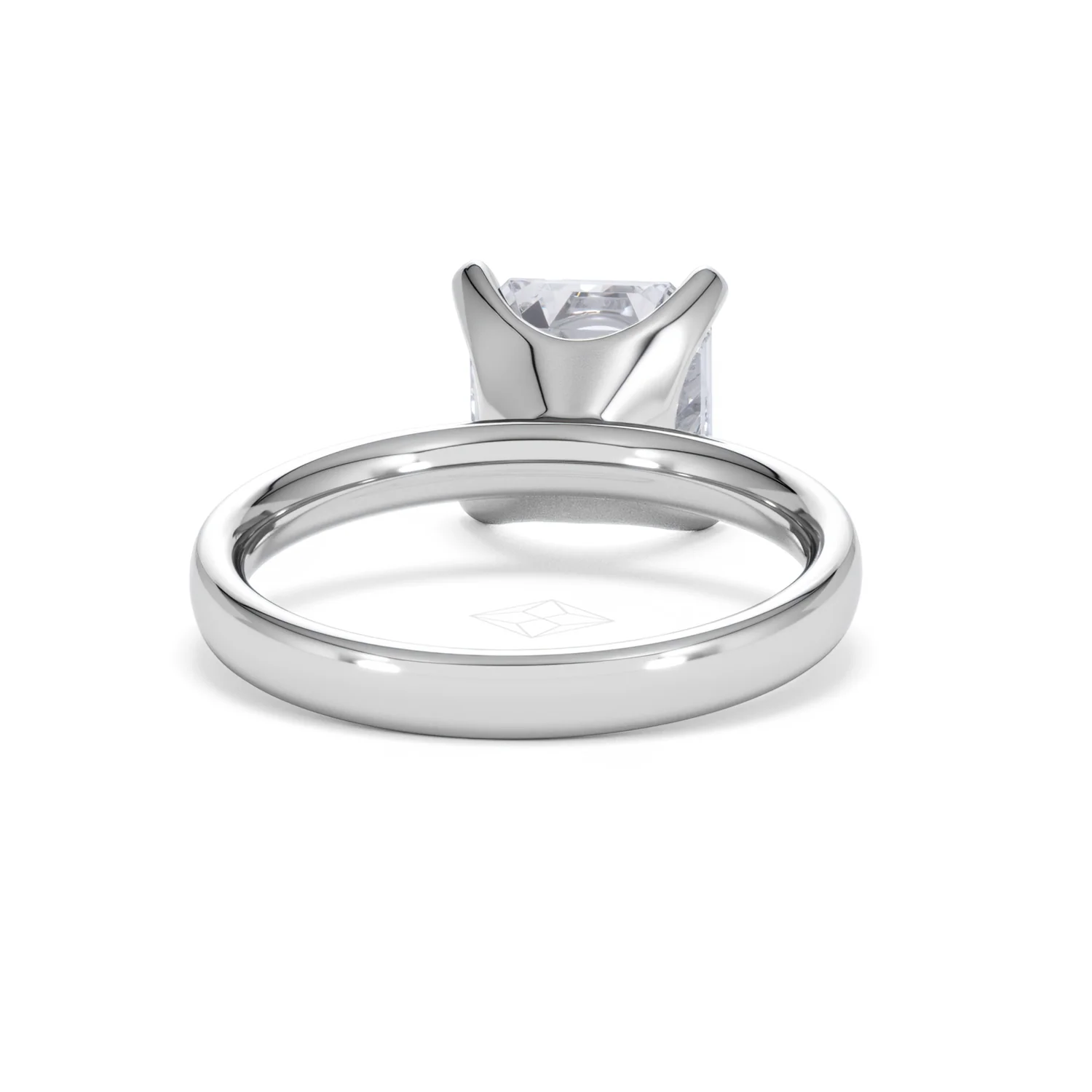 Origin 3.00ct Asscher Cut Lab Diamond Solitaire Engagement Ring in Platinum - Image 45
