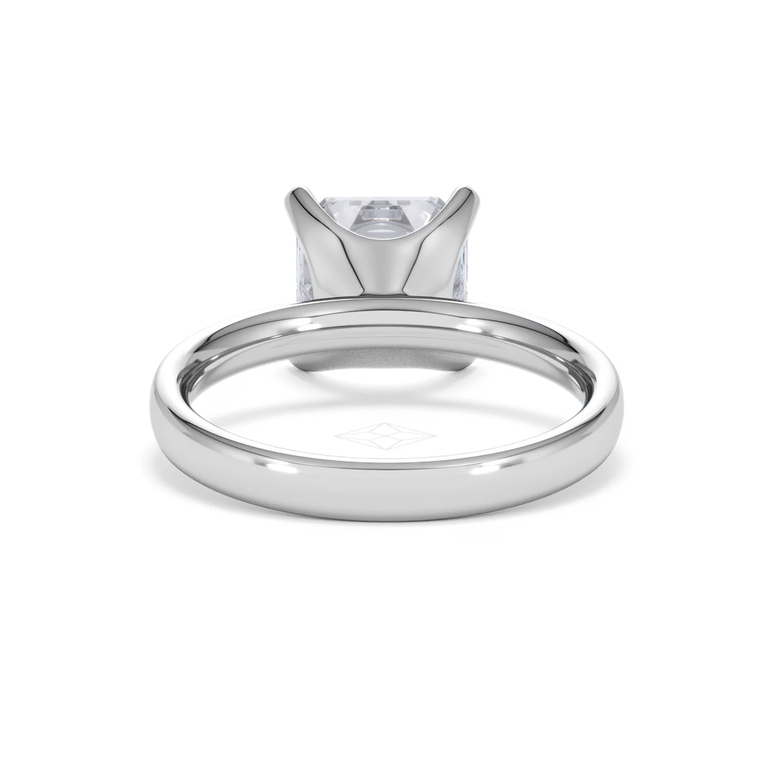 Origin 3.00ct Asscher Cut Lab Diamond Solitaire Engagement Ring in Platinum - Image 47