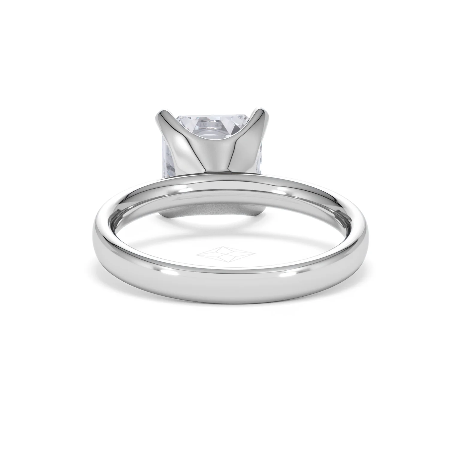 Origin 3.00ct Asscher Cut Lab Diamond Solitaire Engagement Ring in Platinum - Image 48