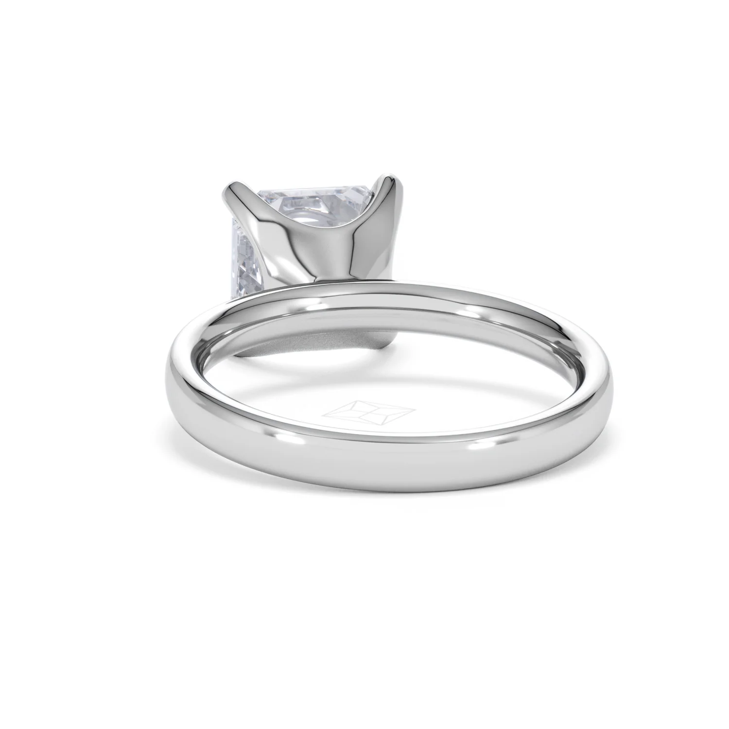 Origin 3.00ct Asscher Cut Lab Diamond Solitaire Engagement Ring in Platinum - Image 50