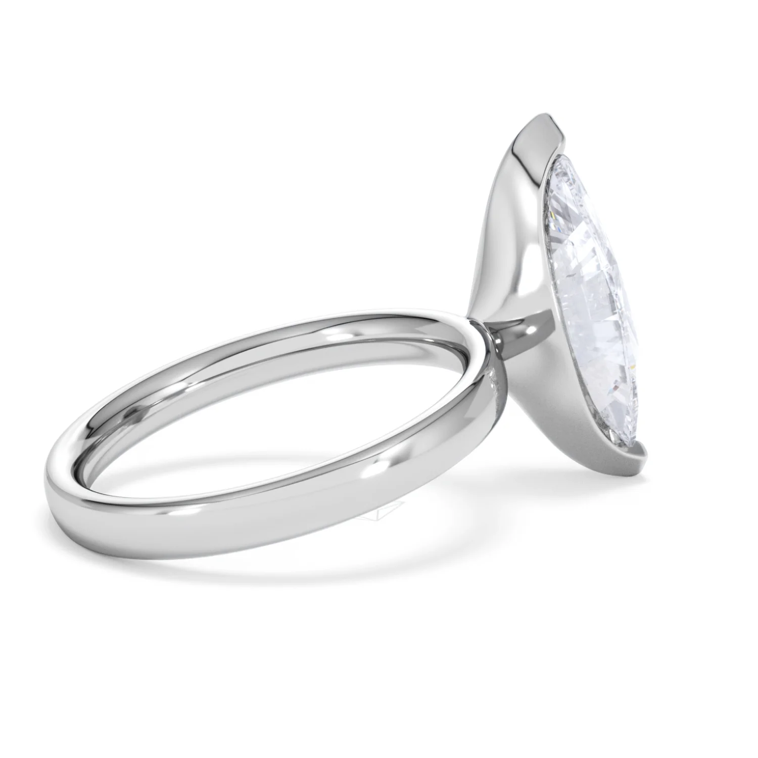Origin 3.00ct Marquise Cut Lab Diamond Solitaire Engagement Ring in 18K White Gold - Image 32