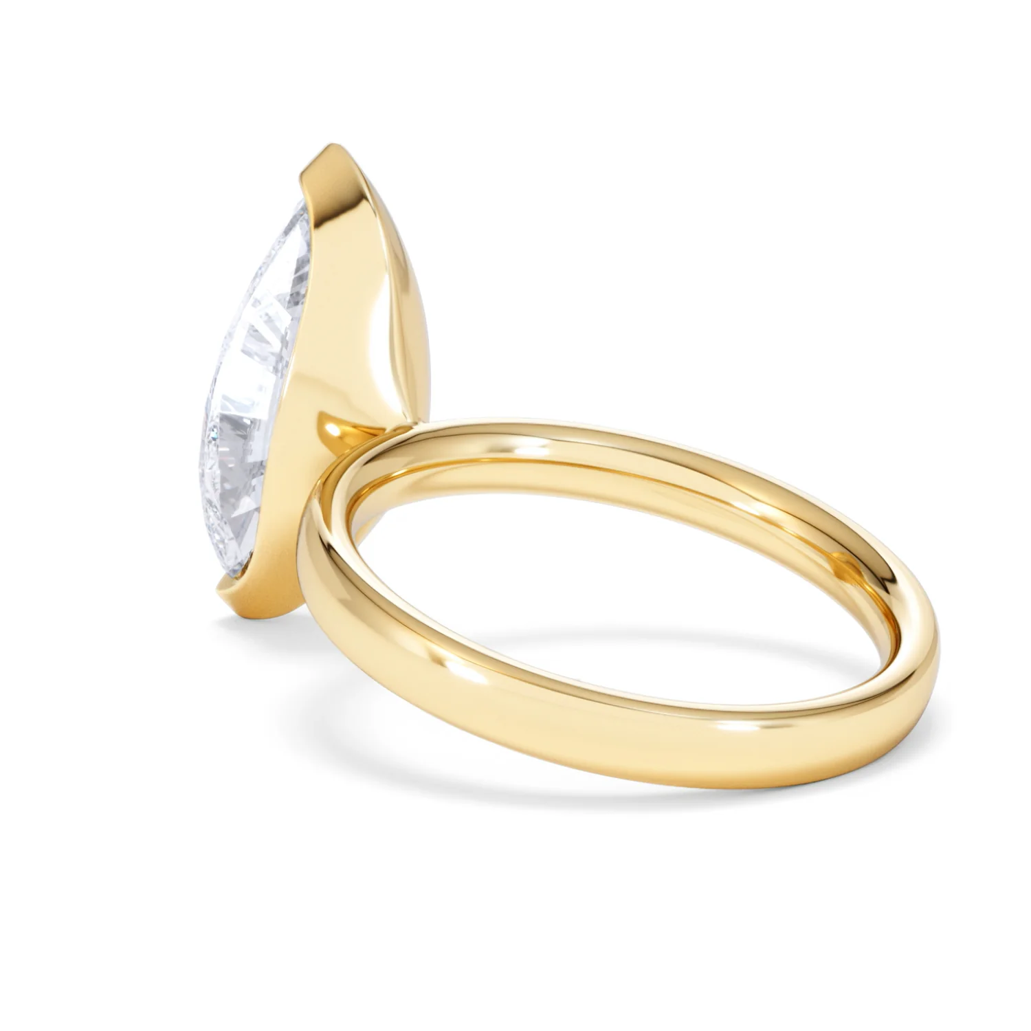 Origin 3.00ct Marquise Cut Lab Diamond Solitaire Engagement Ring in 18K Yellow Gold - Image 57