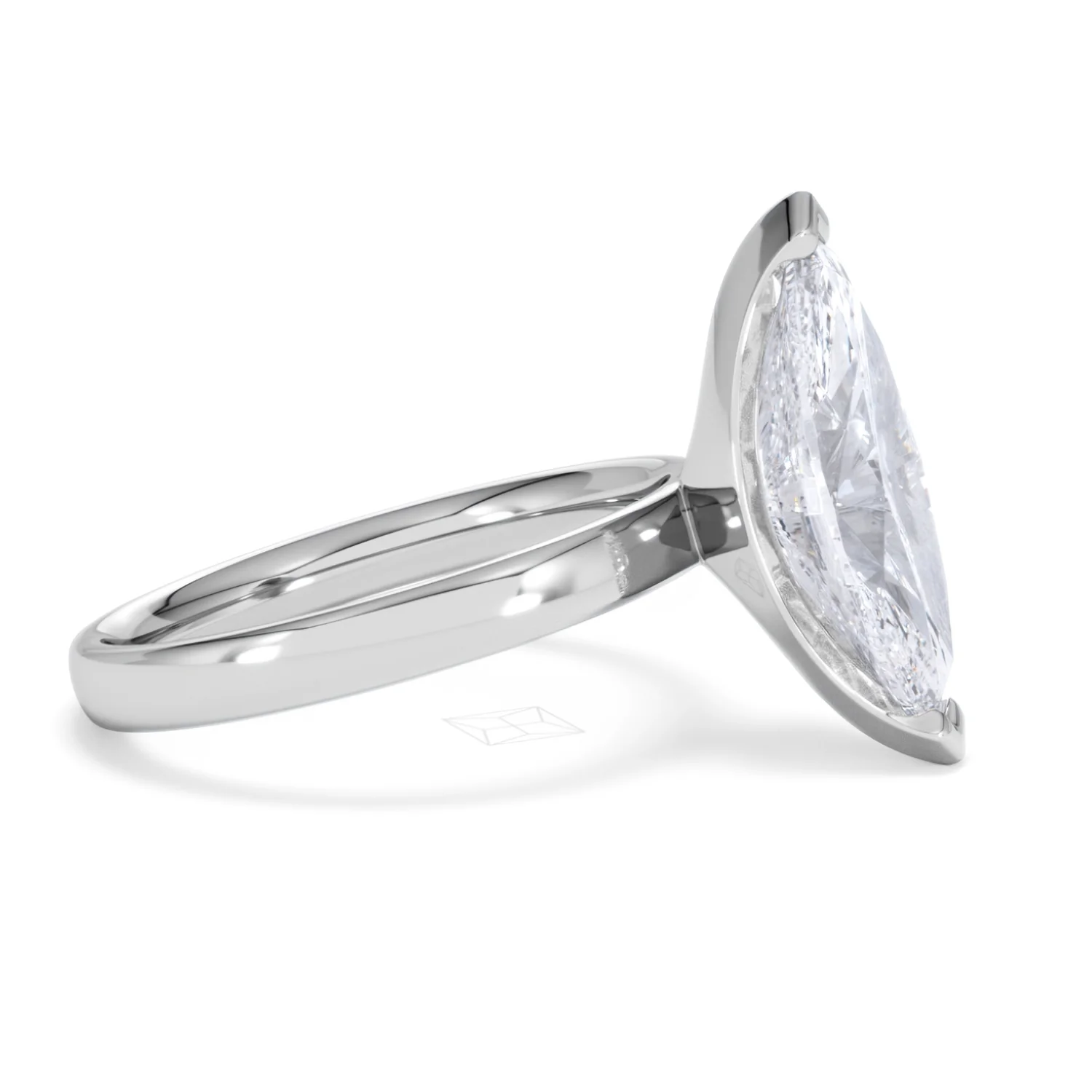Origin 3.00ct Marquise Cut Lab Diamond Solitaire Engagement Ring in Platinum - Image 23