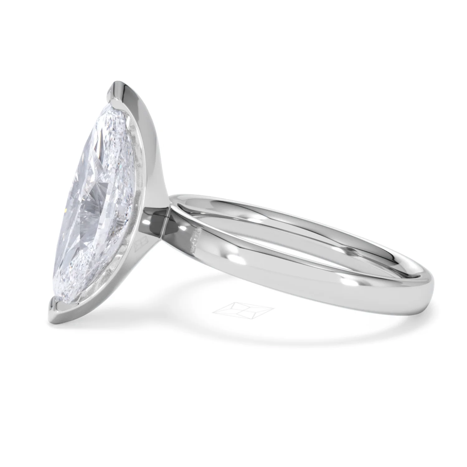 Origin 3.00ct Marquise Cut Lab Diamond Solitaire Engagement Ring in Platinum - Image 70