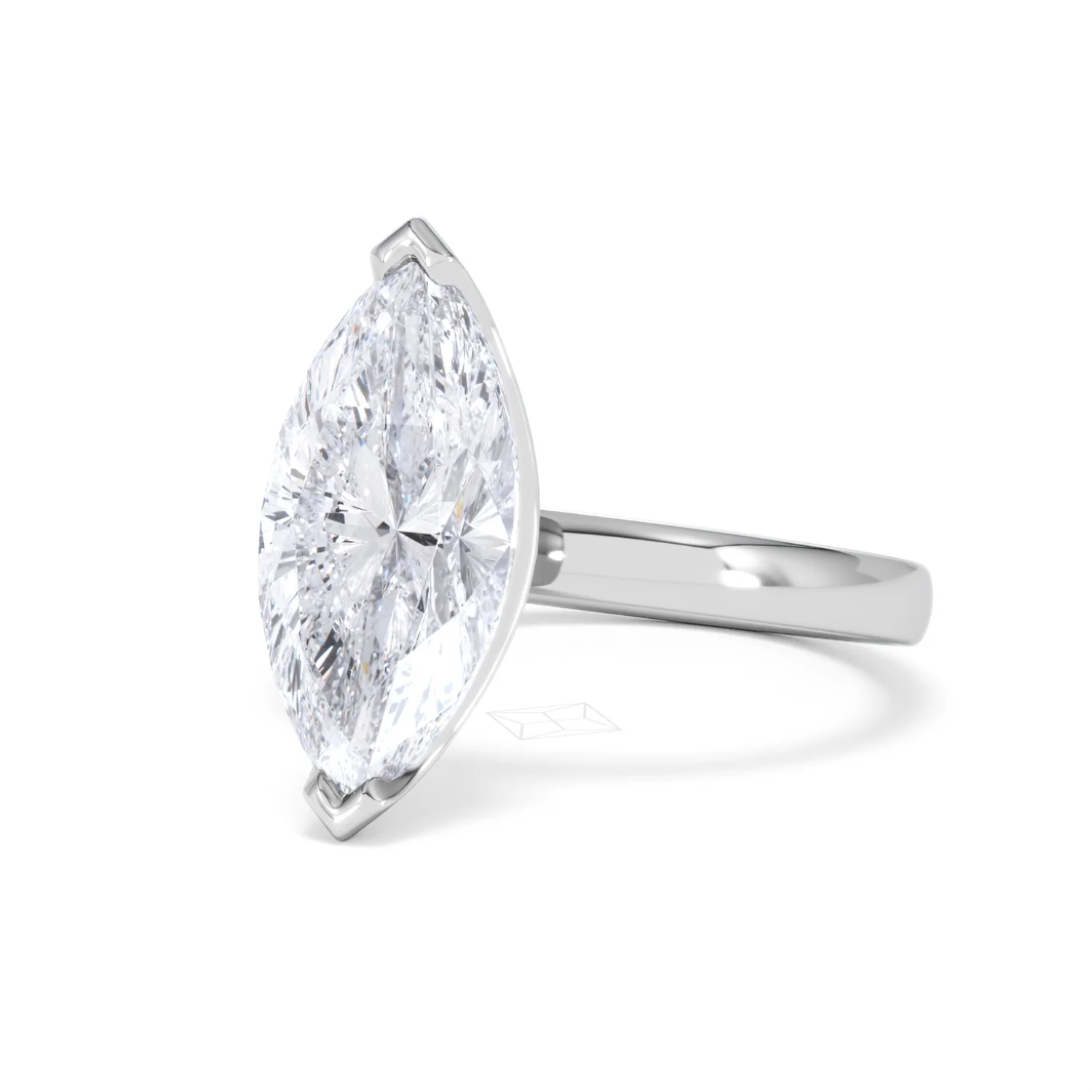 Origin 3.00ct Marquise Cut Lab Diamond Solitaire Engagement Ring in Platinum - Image 81