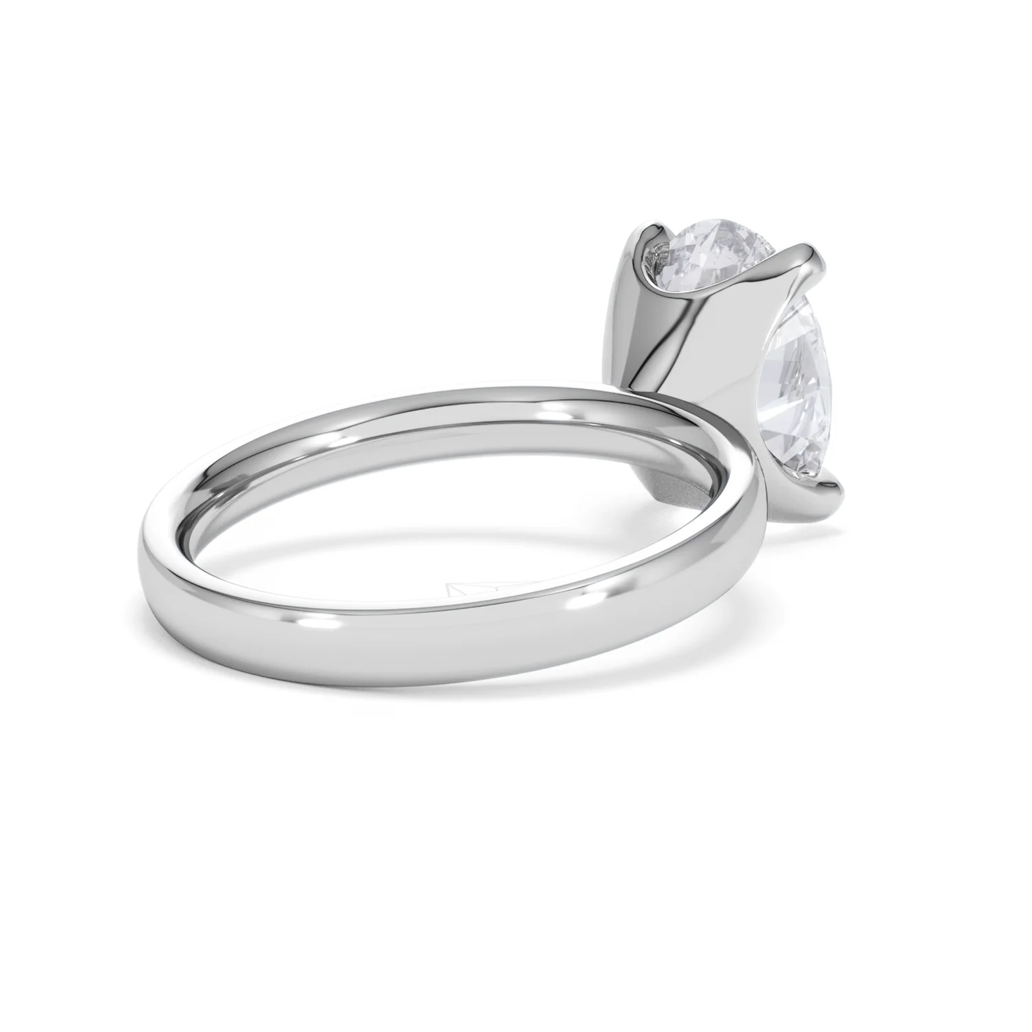 Origin 3.00ct Oval Cut Lab Diamond Solitaire Engagement Ring in 18K White Gold - Image 38