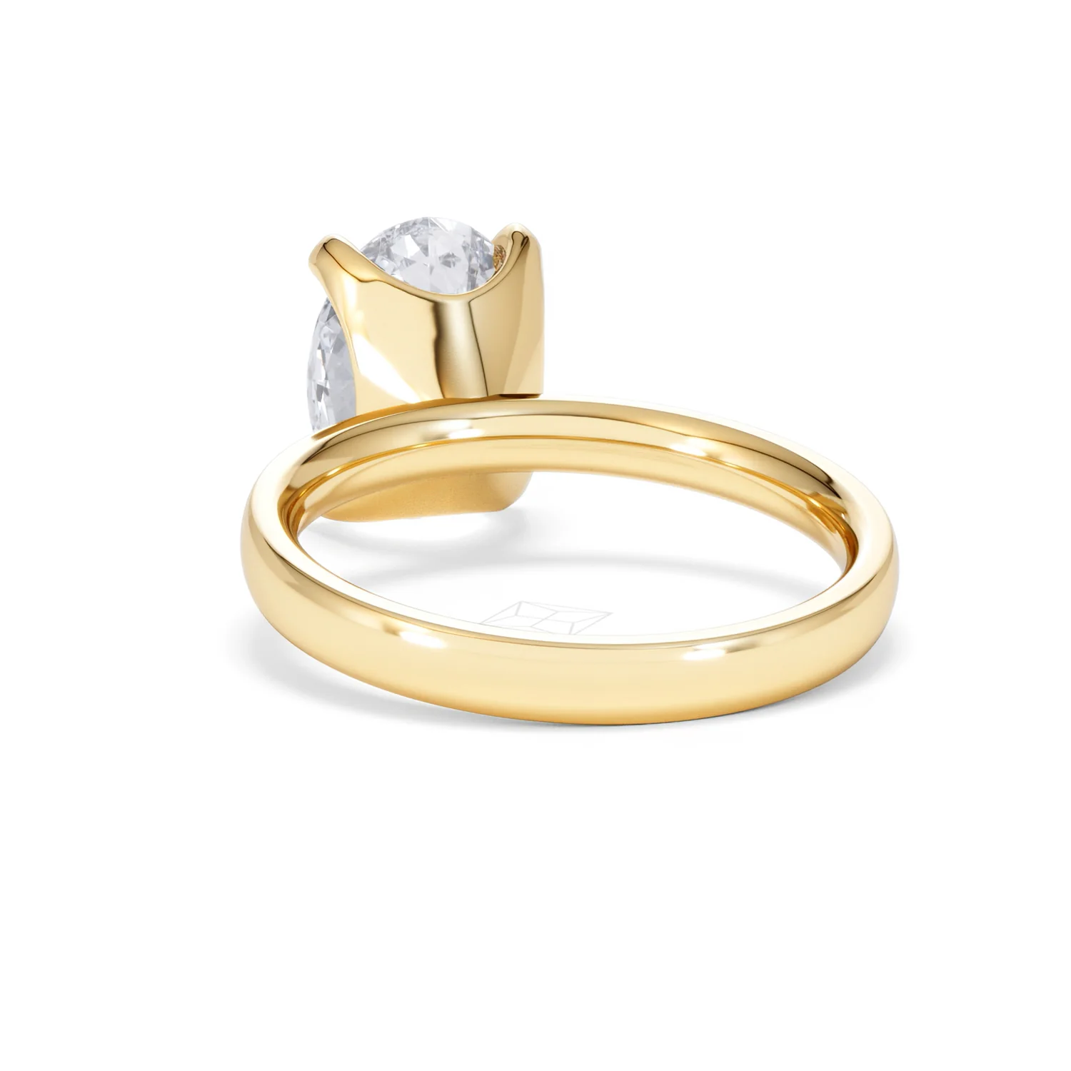 Origin 3.00ct Oval Cut Lab Diamond Solitaire Engagement Ring in 18K Yellow Gold - Image 51