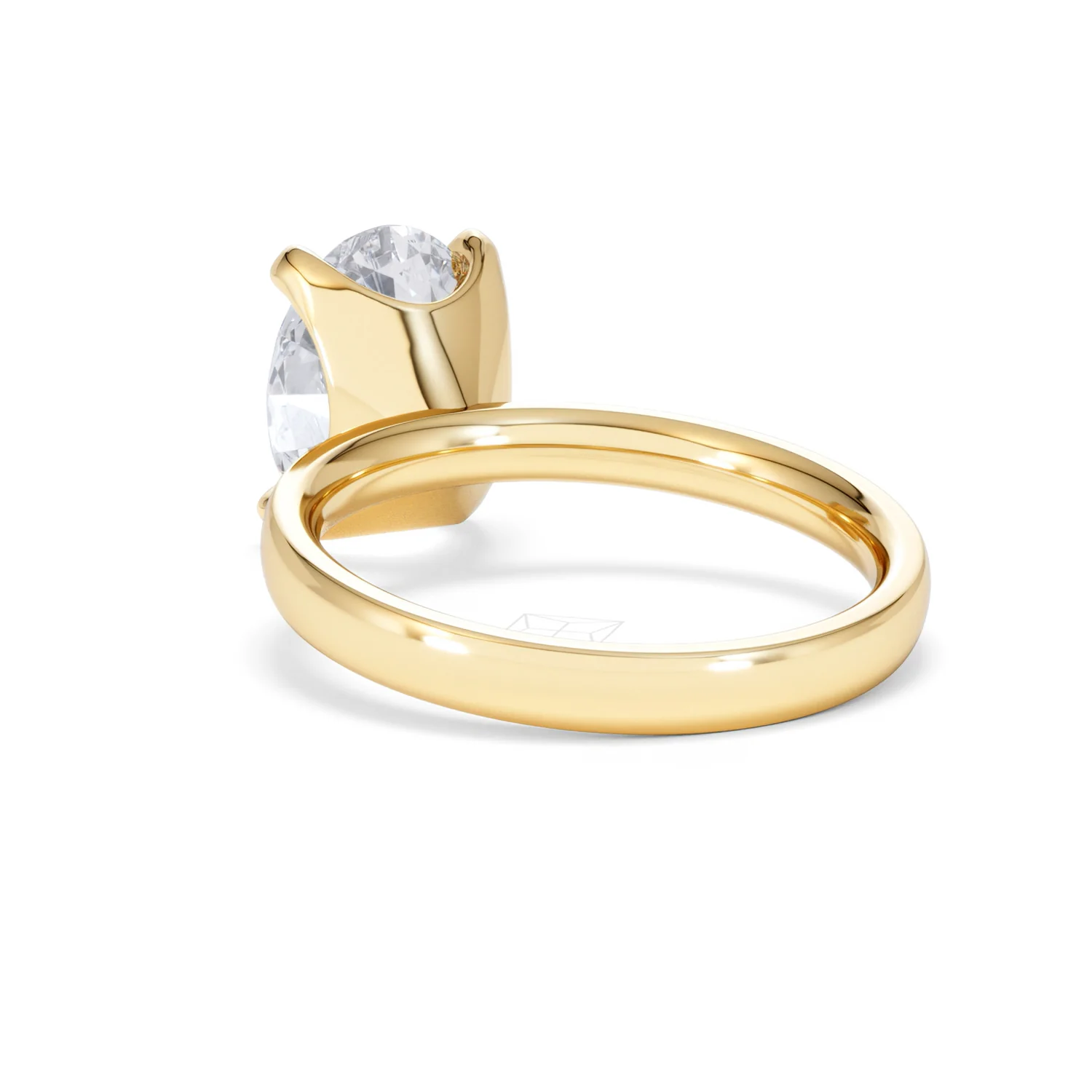 Origin 3.00ct Oval Cut Lab Diamond Solitaire Engagement Ring in 18K Yellow Gold - Image 53