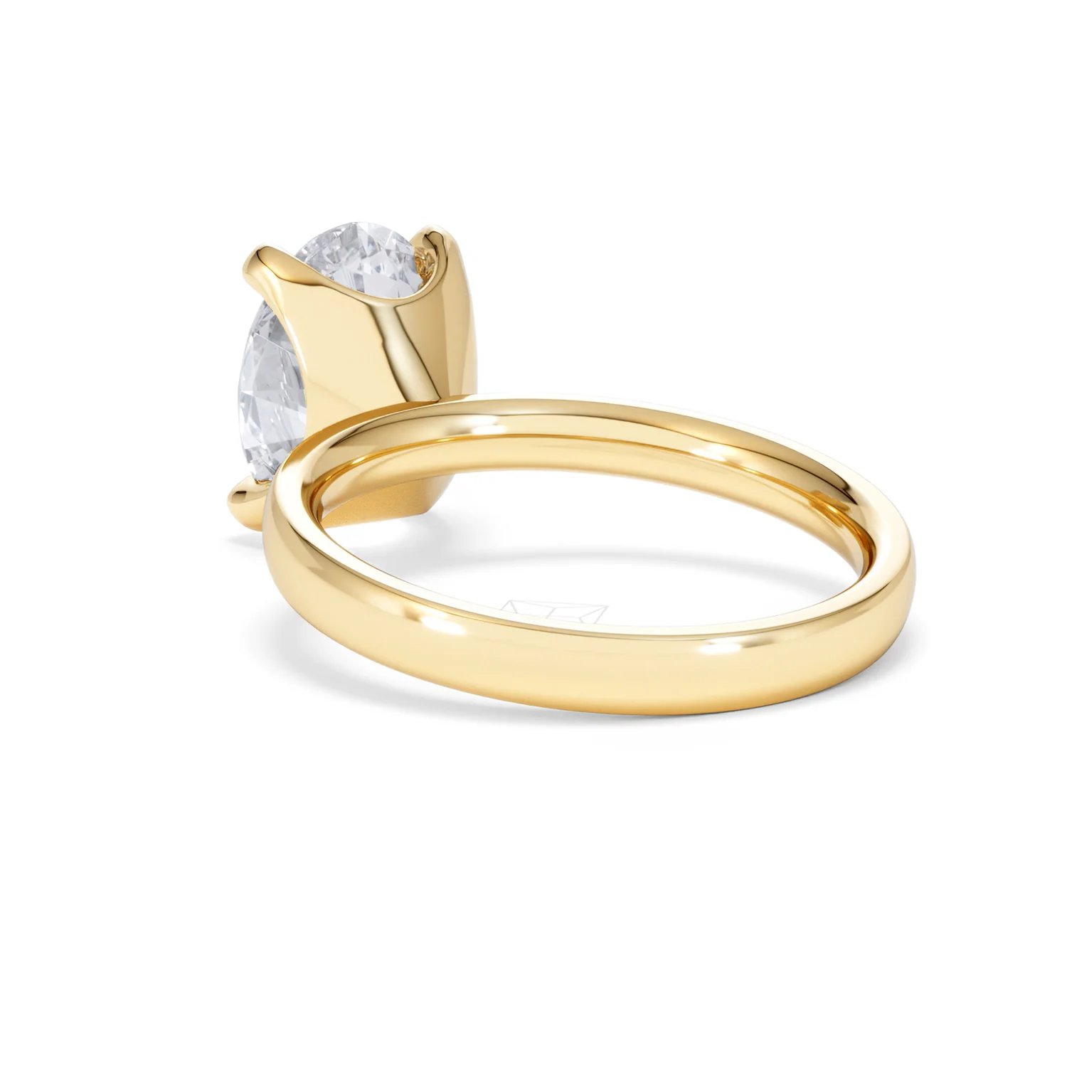 Origin 3.00ct Oval Cut Lab Diamond Solitaire Engagement Ring in 18K Yellow Gold - Image 54