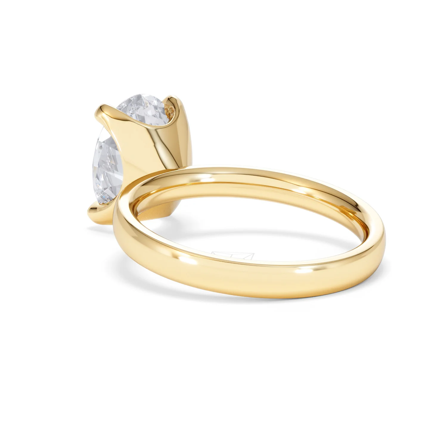 Origin 3.00ct Oval Cut Lab Diamond Solitaire Engagement Ring in 18K Yellow Gold - Image 55