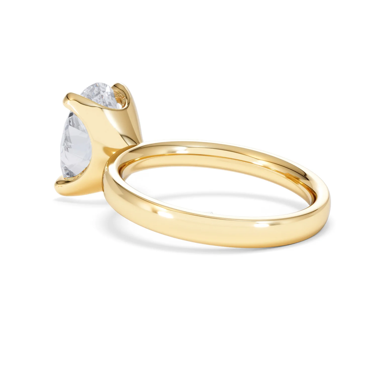 Origin 3.00ct Oval Cut Lab Diamond Solitaire Engagement Ring in 18K Yellow Gold - Image 58