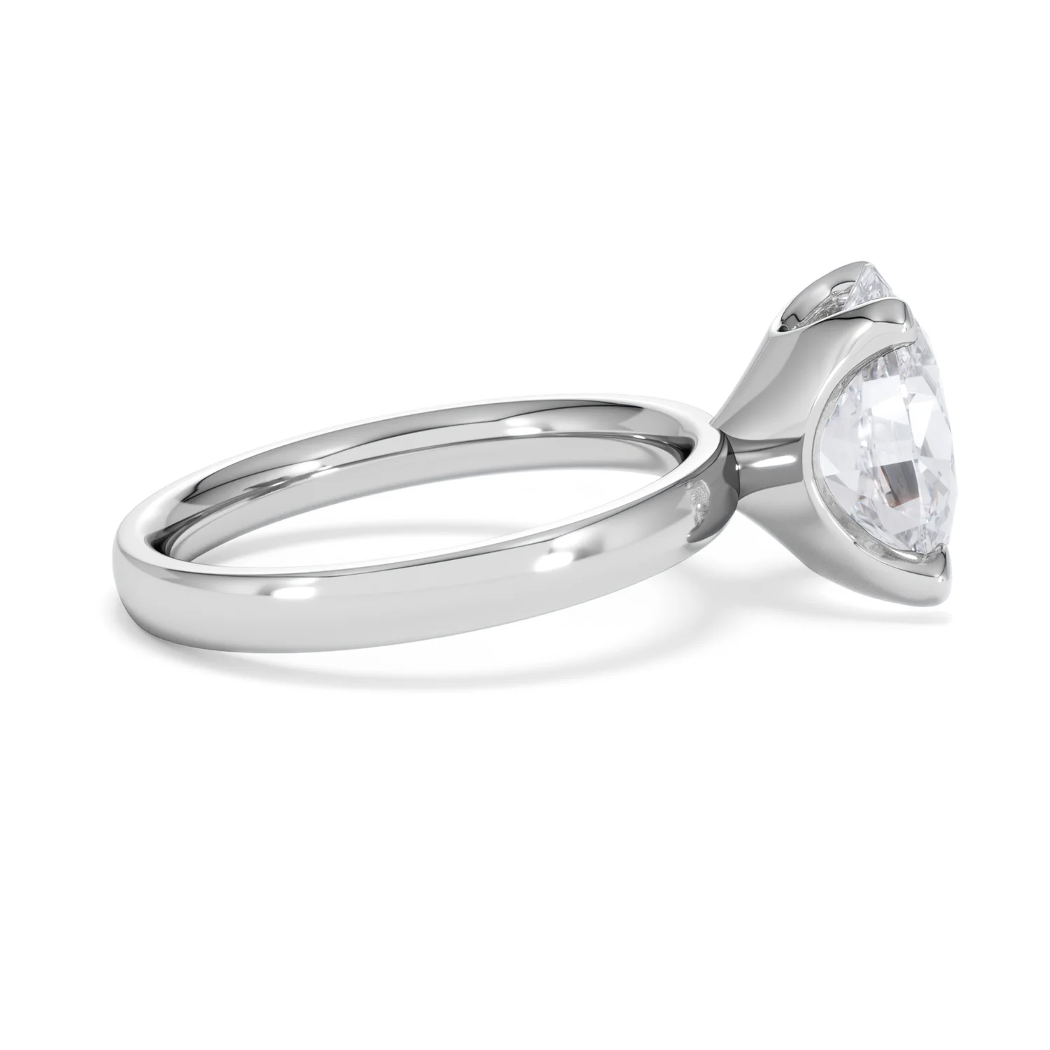 Origin 3.00ct Oval Cut Lab Diamond Solitaire Engagement Ring in Platinum - Image 28