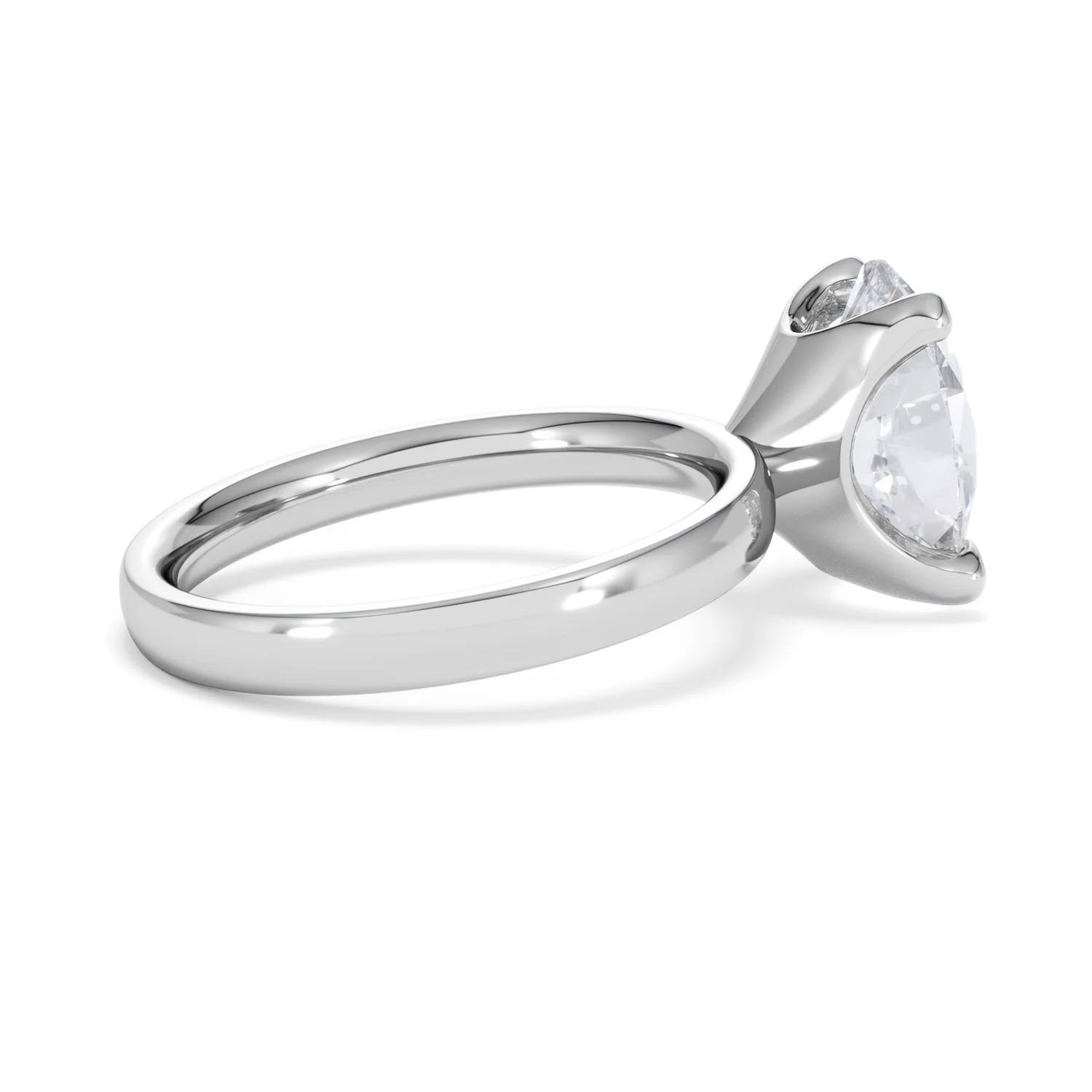 Origin 3.00ct Oval Cut Lab Diamond Solitaire Engagement Ring in Platinum - Image 31