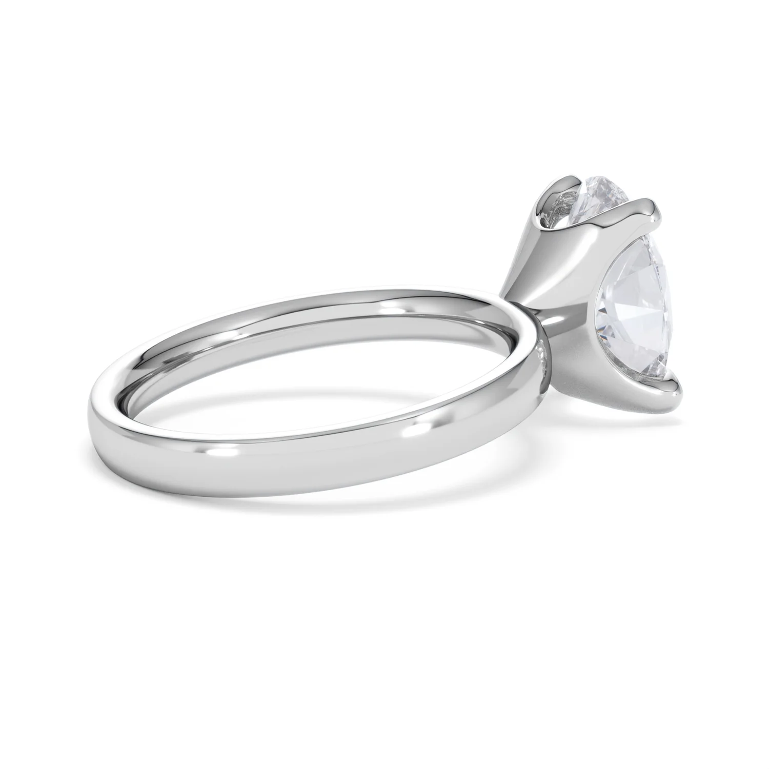 Origin 3.00ct Oval Cut Lab Diamond Solitaire Engagement Ring in Platinum - Image 33